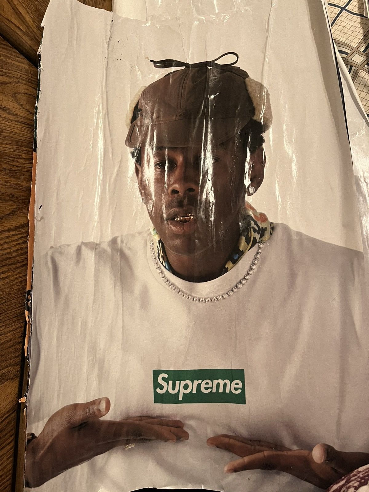 Supreme Tyler The Creator ポスター Tyler The Creator x Supreme Collaboration Poster in Berlin