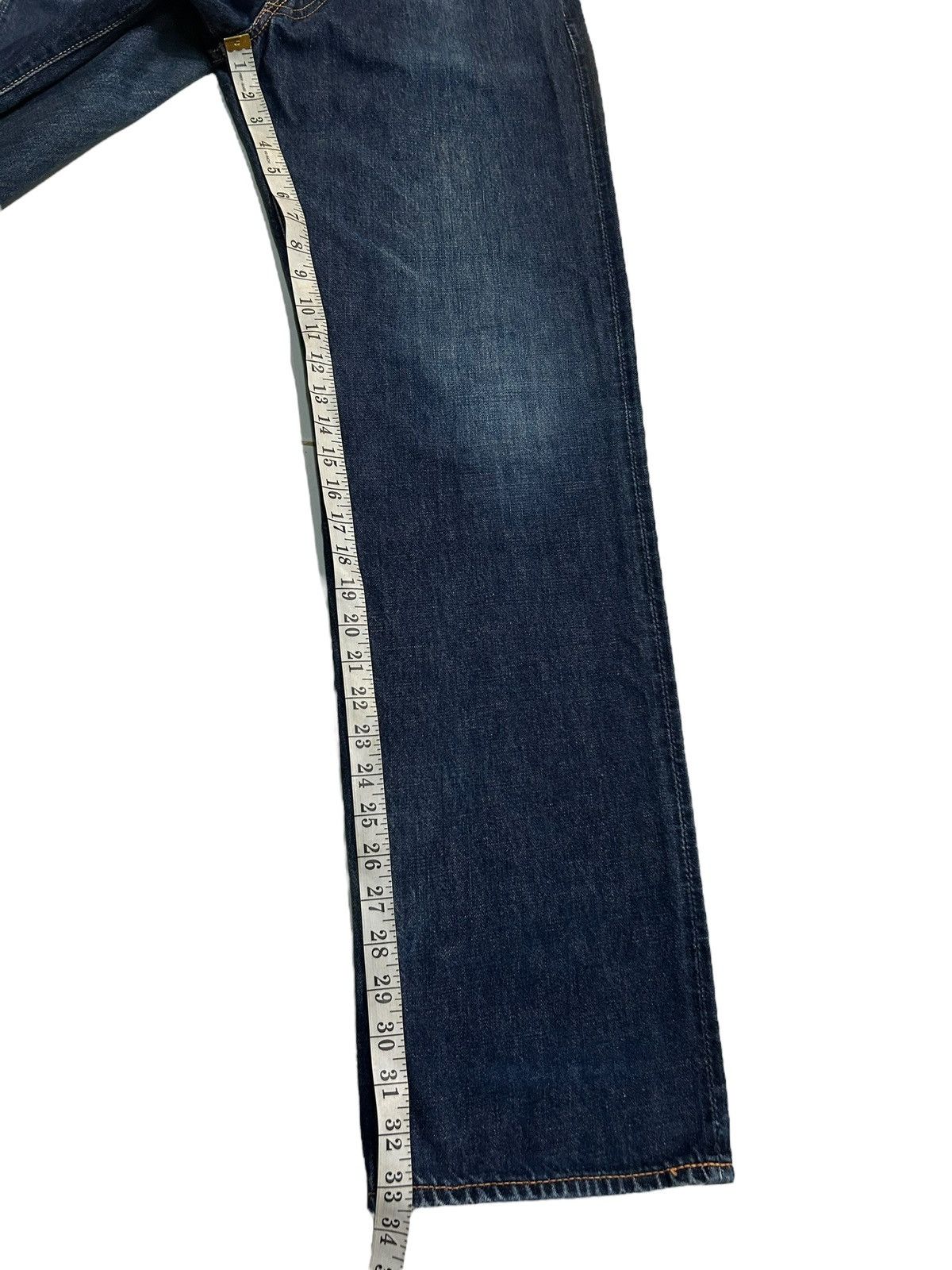 Japanese Brand × Kapital × Vintage Vintage EVISU SELVEDGE MADE IN JAPAN Denim Jeans Size US 30 / EU 46 - 17 Thumbnail