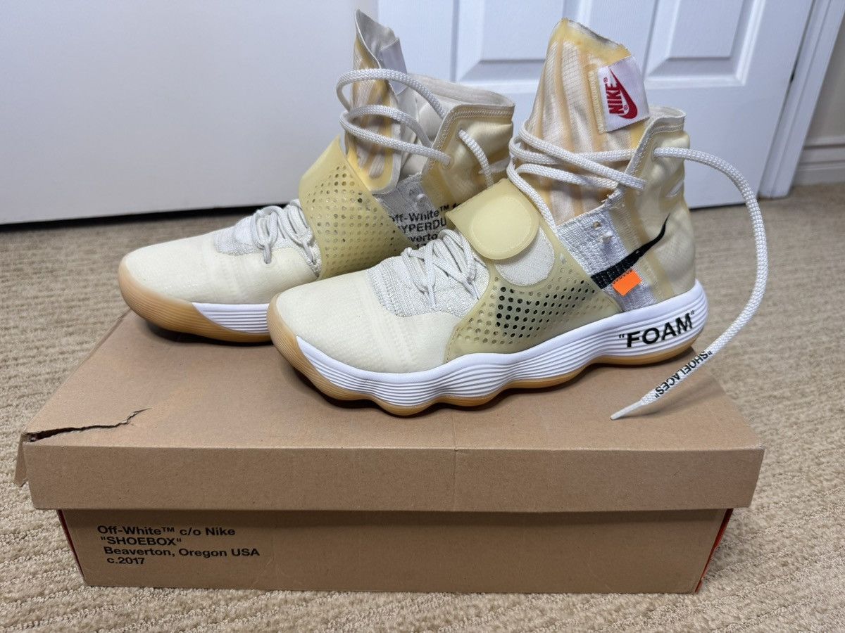 Off-White Nike React Hyperdunk 2017 Flyknit x Off White Size US 12 / EU 45 - 4 Thumbnail