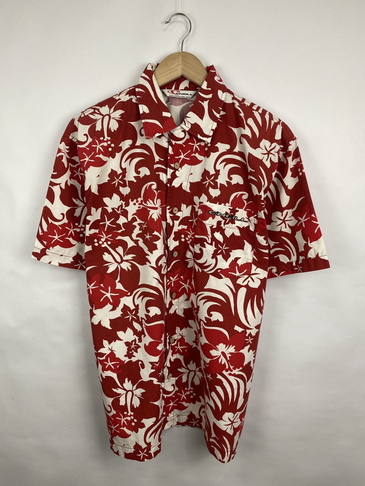 O'Neill 🇺🇸 Vintage 90s O’Neill Hawaiian shirt rare surf style Y2K Size US M / EU 48-50 / 2 - 3 Thumbnail