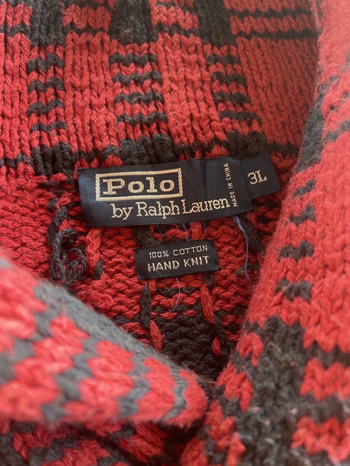 Polo Ralph Lauren RARE❗️Vintage Polo RL Plaid High Neck Sweater Size US XL / EU 56 / 4 - 6 Thumbnail