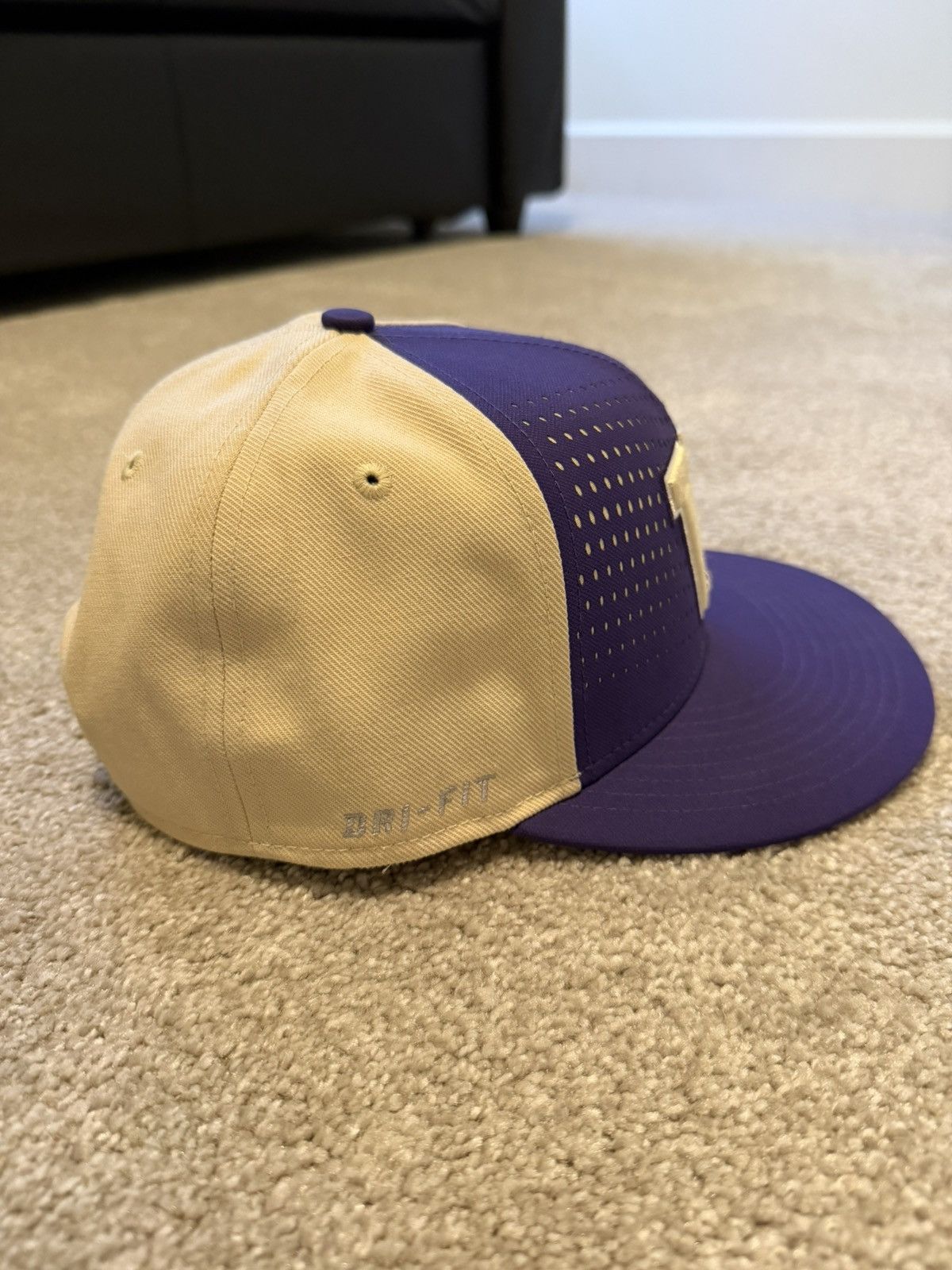 Nike Washington Huskies Nike True Dri-Fit SnapBack Hat Size ONE SIZE - 3 Thumbnail