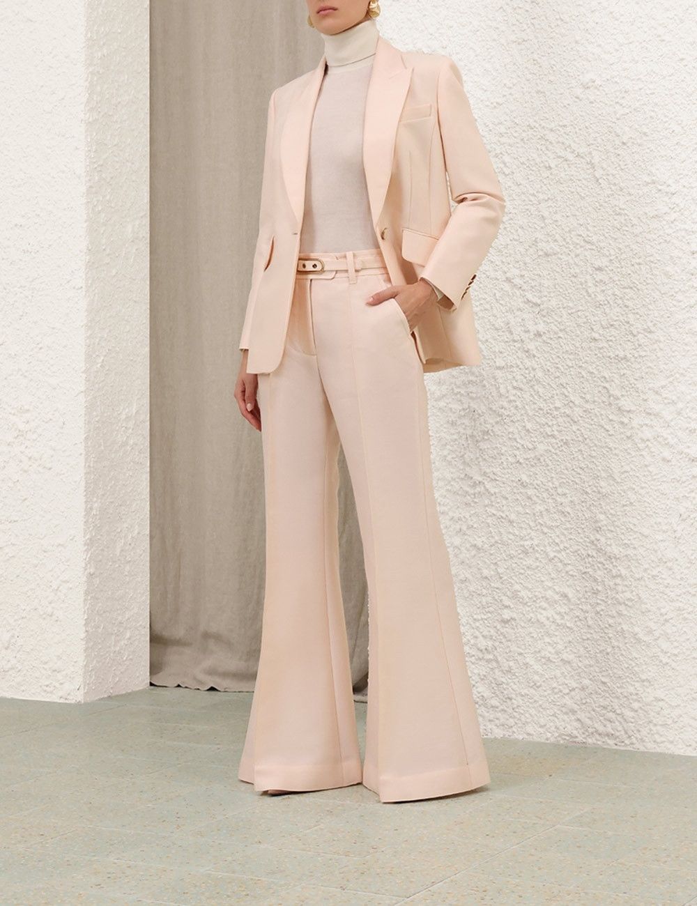 Zimmermann oc11z0825 Eden Tailored Jacket in Macadamia Size L / US 10 / IT 46 - 3 Thumbnail