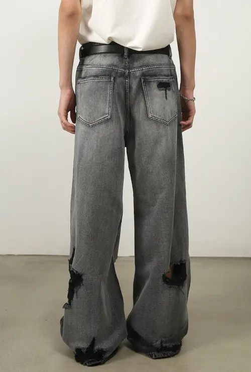 Other Straight-leg ripped wide-leg jeans Size US 32 / EU 48 - 6 Thumbnail