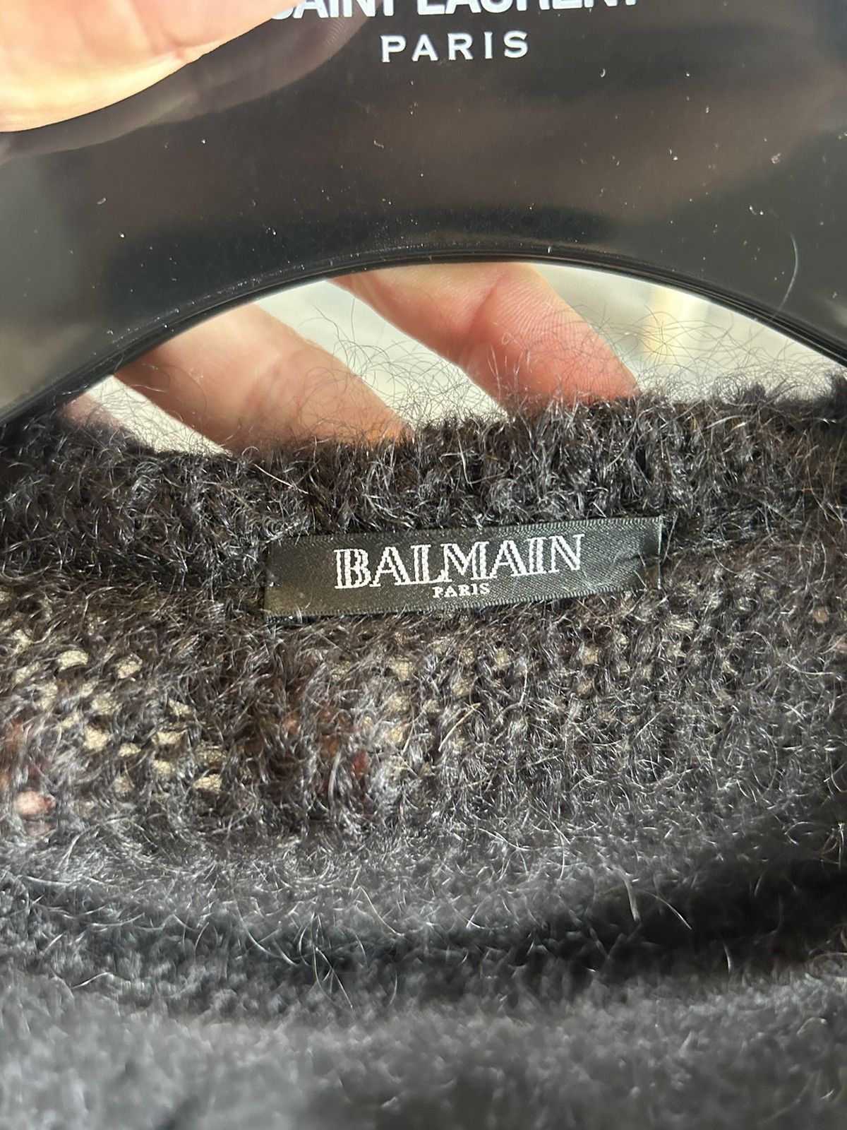Balmain Mohair Sweater Size US L / EU 52-54 / 3 - 8 Thumbnail