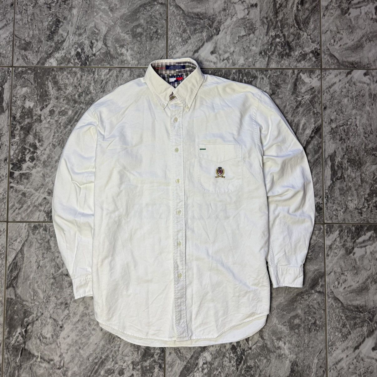 Tommy Hilfiger × Vintage Tommy Hilfiger Shirt vintage Size US M / EU 48-50 / 2 - 2 Thumbnail