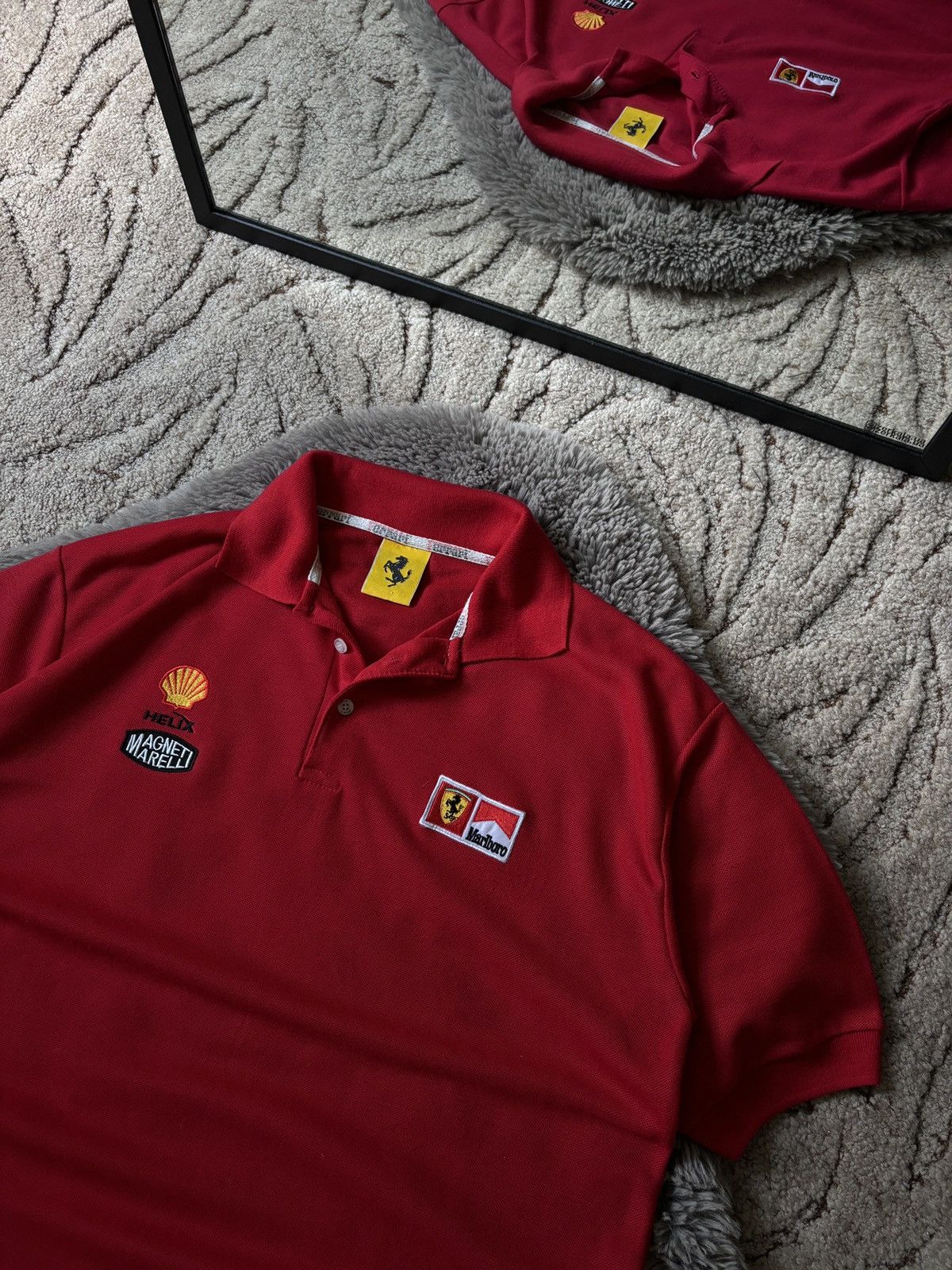 Ferrari × Marlboro × Vintage Ferrari x Marlboro F1 vintage 2001 red polo shirt Size US XL / EU 56 / 4 - 3 Thumbnail