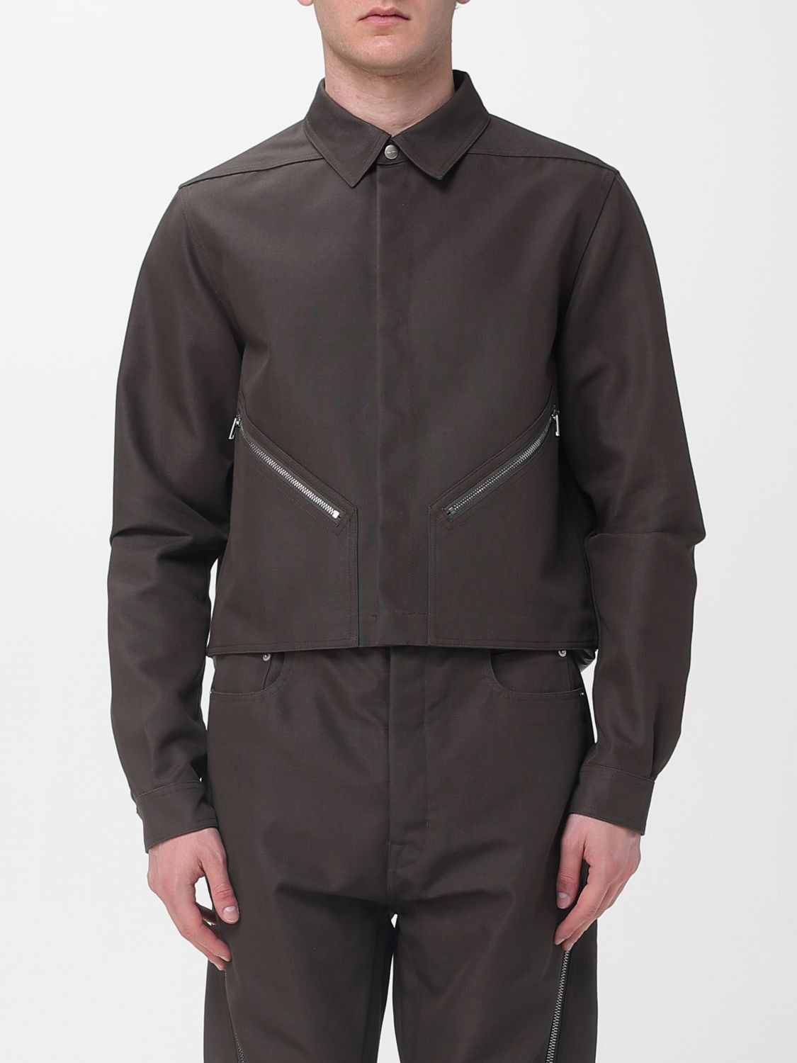 Rick Owens Rick Owens Jacket Men Brown Size US L / EU 52-54 / 3 - 1 Thumbnail