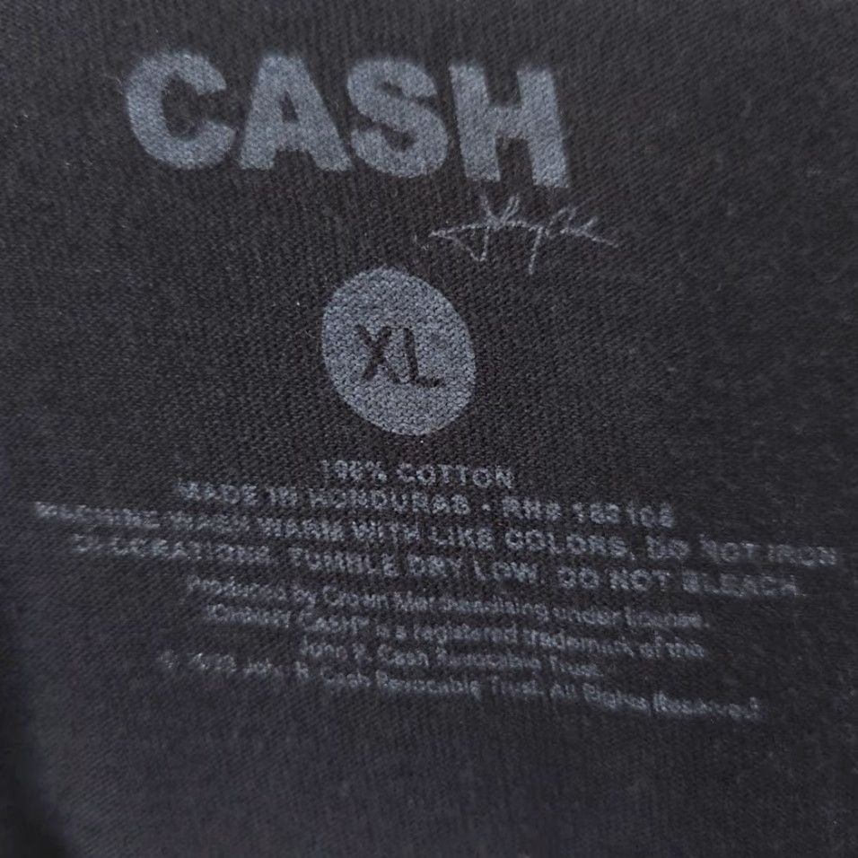 Vintage Johnny Cash T Shirt Mens XL Black Country Music Tee American Rebel Size US XL / EU 56 / 4 - 6 Thumbnail