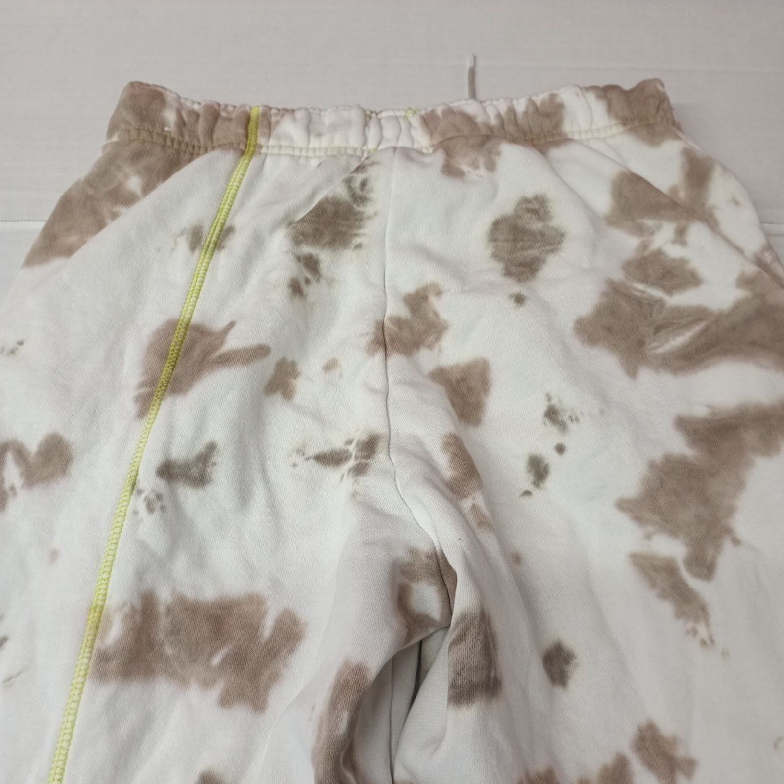 Nike Nike Fleece Tie-Dyed Sweatpants White Gray Women's XS XSmall Size 26" / US 2 / IT 38 - 9 Thumbnail