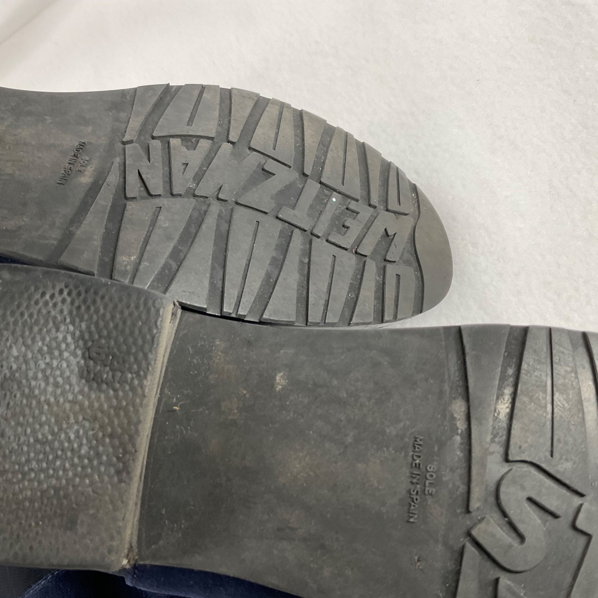 Stuart Weitzman Stuart Weitzman 5050 Over the knee suede navy blue boots SZ6 Size US 6 / IT 36 - 3 Thumbnail