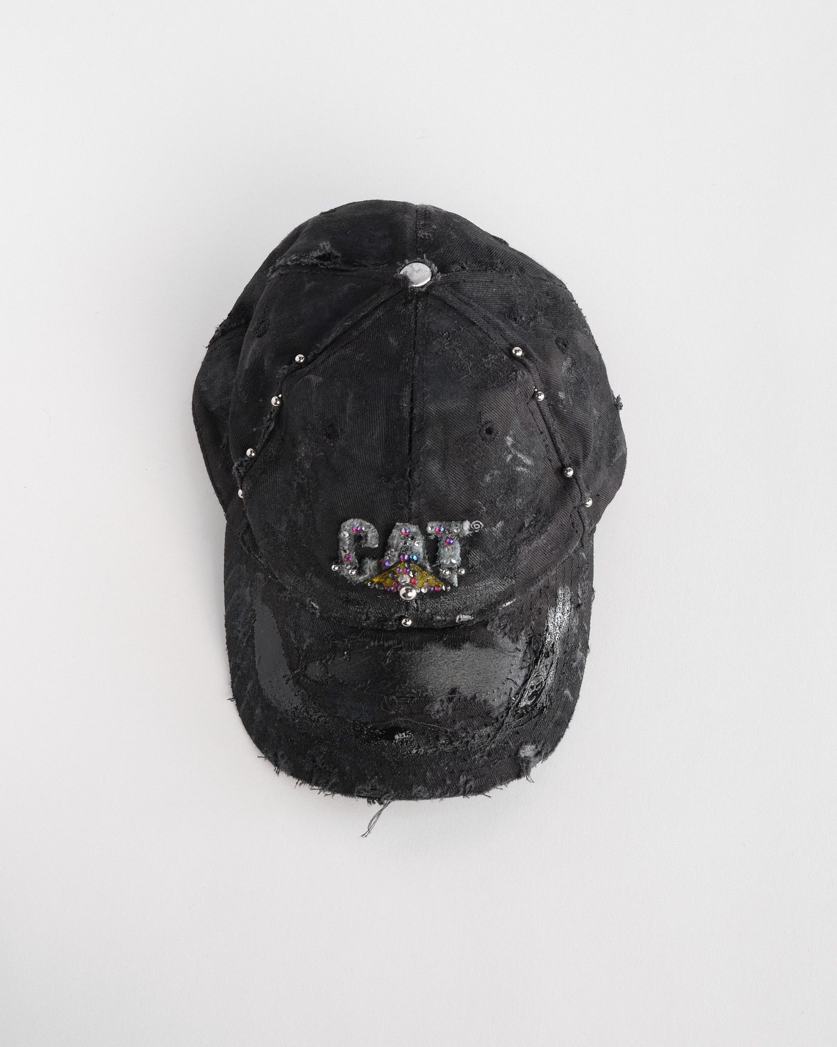 Caterpillar ASTROBOI* x CAT Black Rhinestone Pierced Hat Size ONE SIZE - 2 Thumbnail