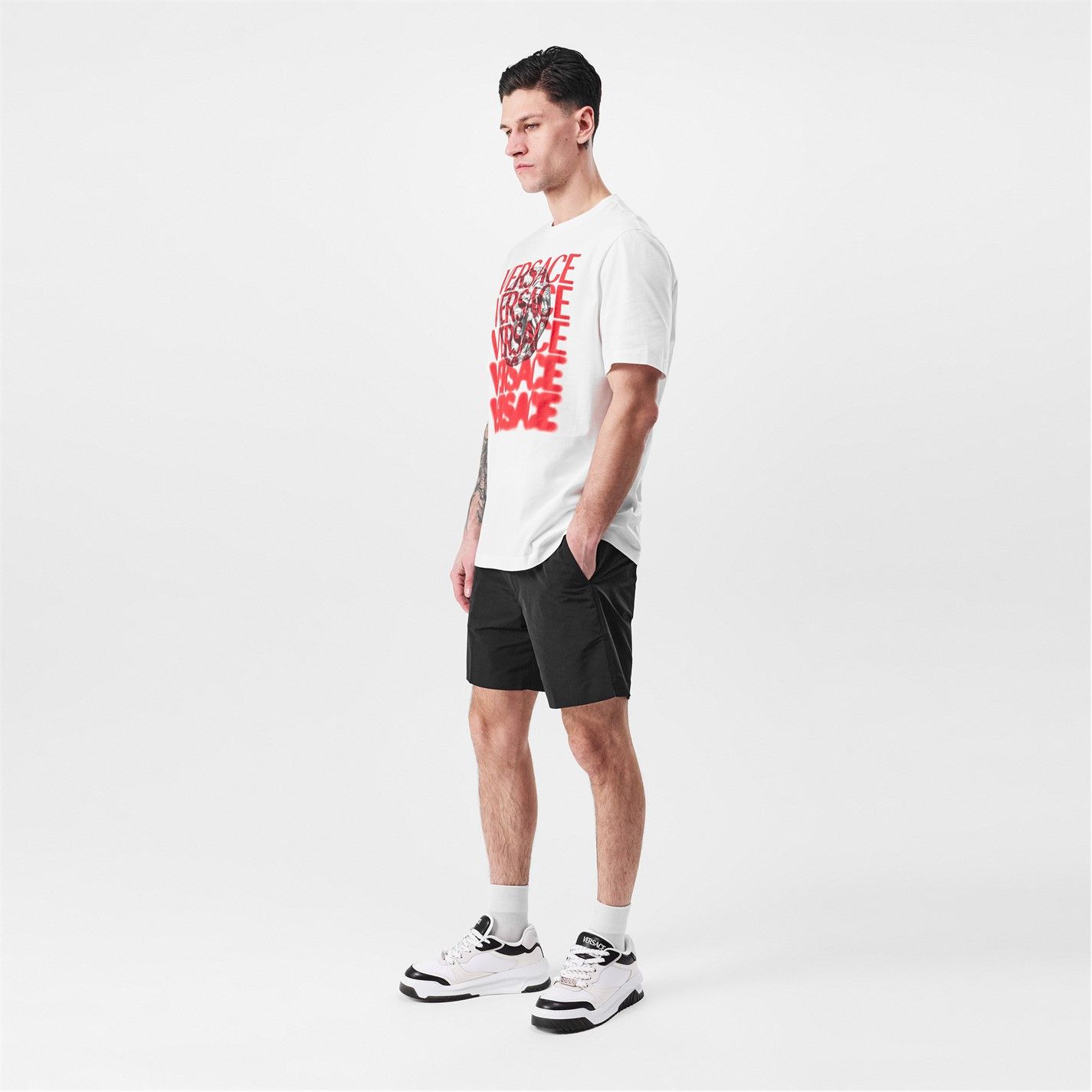 Versace o1g2r1mq0526 Odissea Trainers in Black/White Size US 12 / EU 45 - 6 Thumbnail