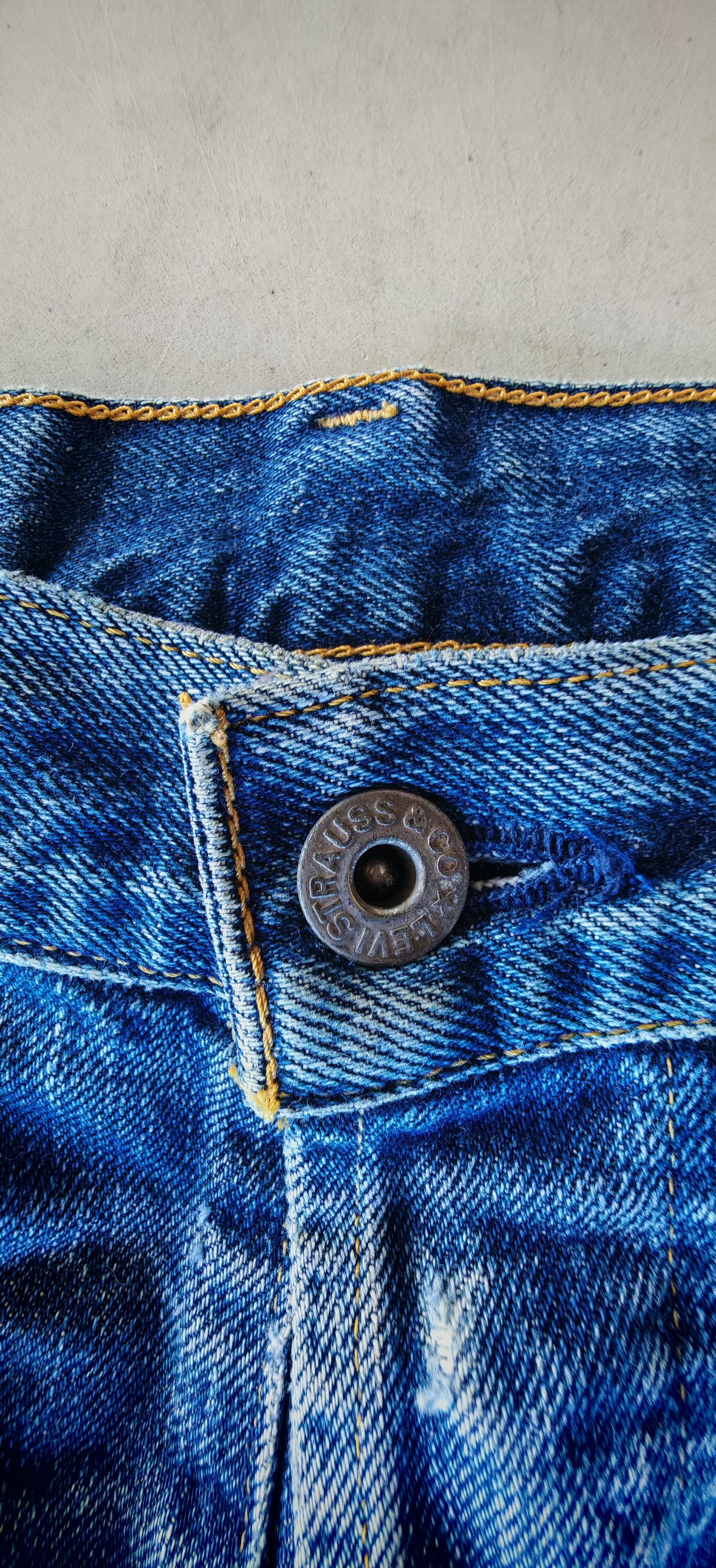 Levi's Vintage Clothing Levis 502 made in Japan selvedge distressed jeans Size US 30 / EU 46 - 4 Thumbnail