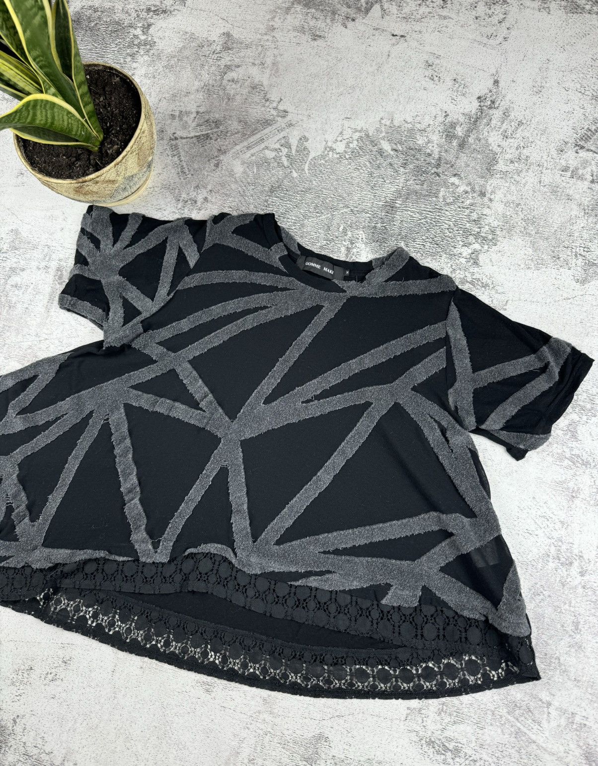 gomme Vintage Asymetrycal Dress Top Gomme Homme Maki Y2K T Shirt Size M / US 6-8 / IT 42-44 - 3 Thumbnail