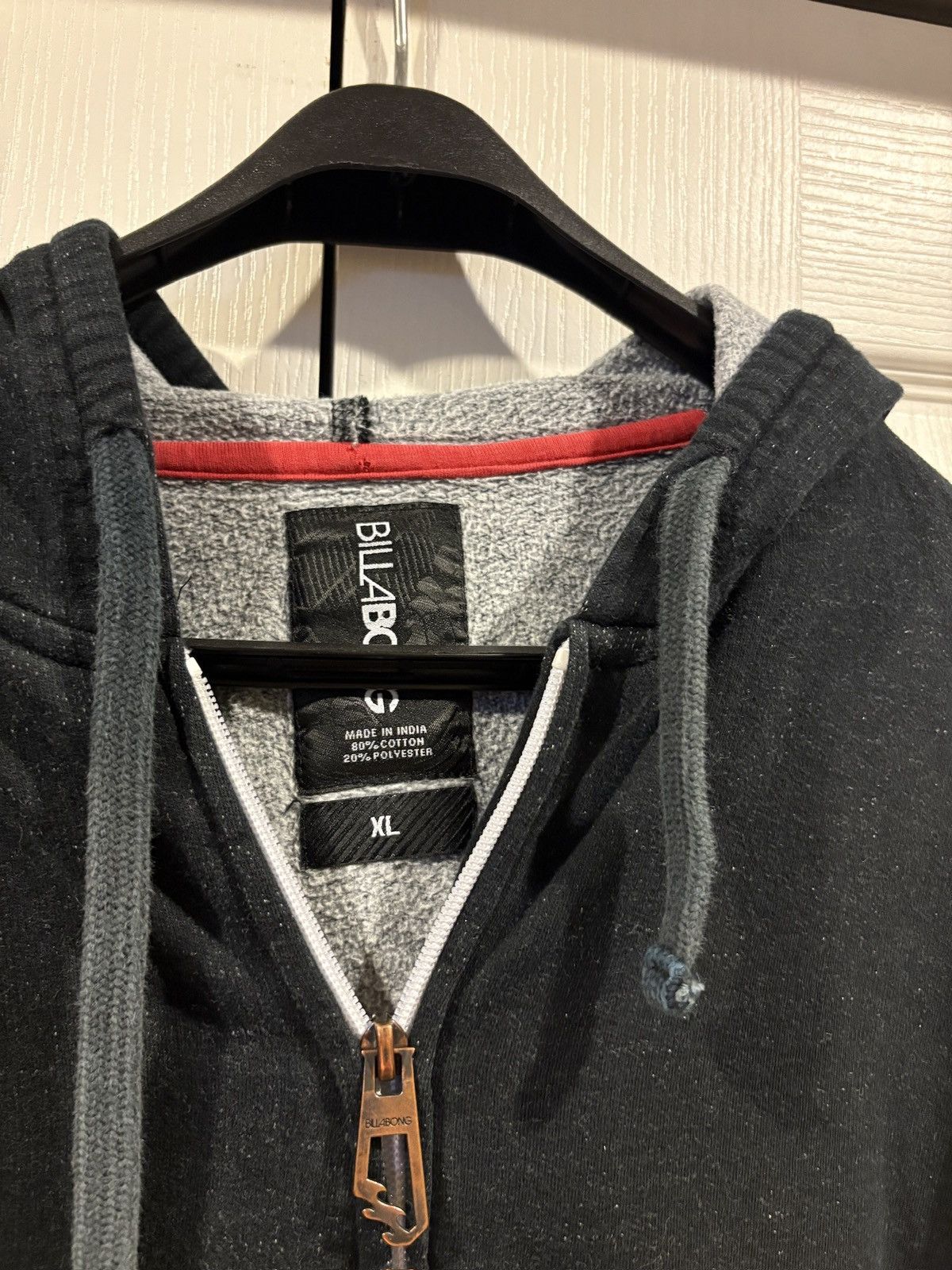Billabong Grey/Black Billabong Hoodie Size US L / EU 52-54 / 3 - 3 Thumbnail