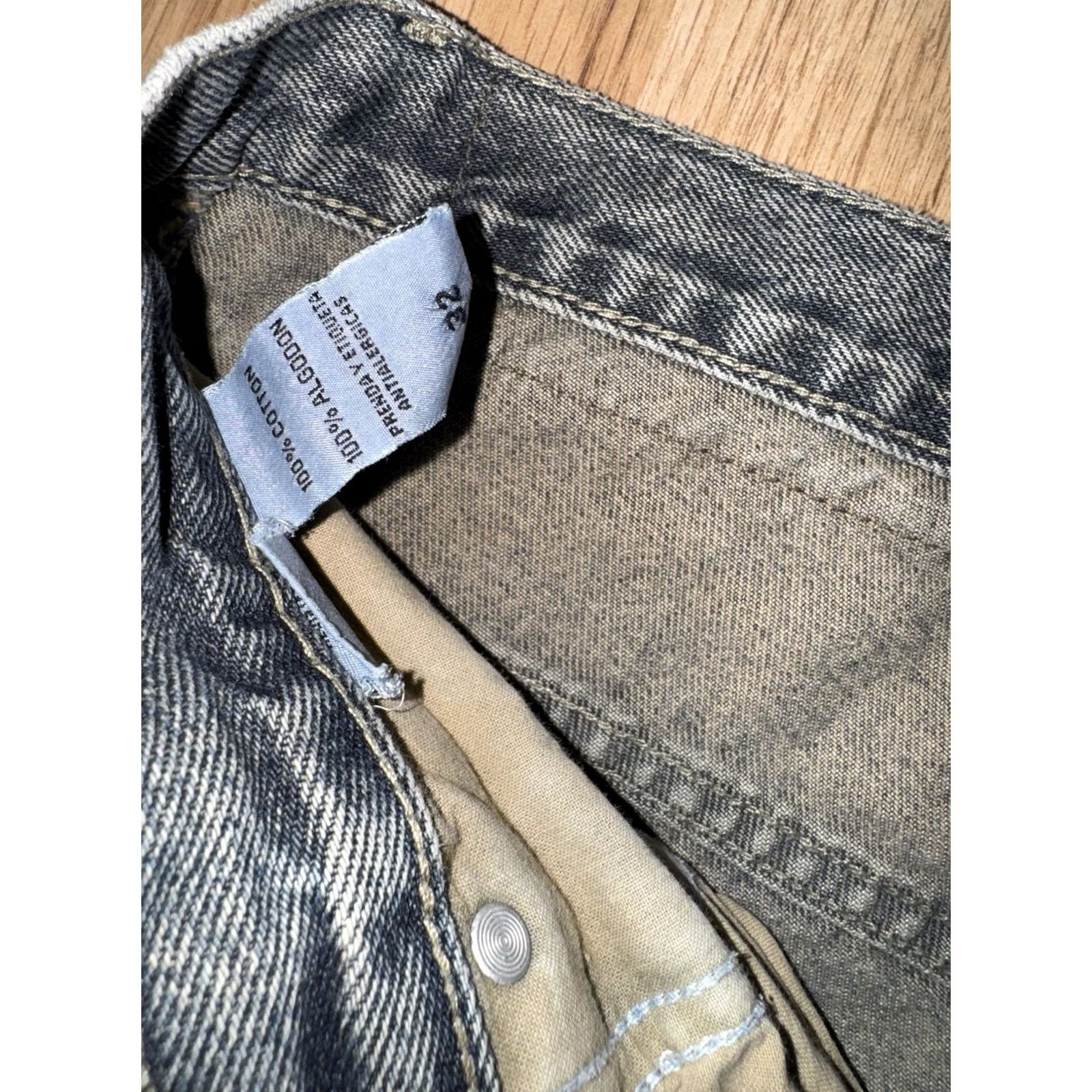 Vintage Vintage Y2K Miskeen Jeans Mens Size 32 Distressed Embroidered Size US 32 / EU 48 - 3 Thumbnail
