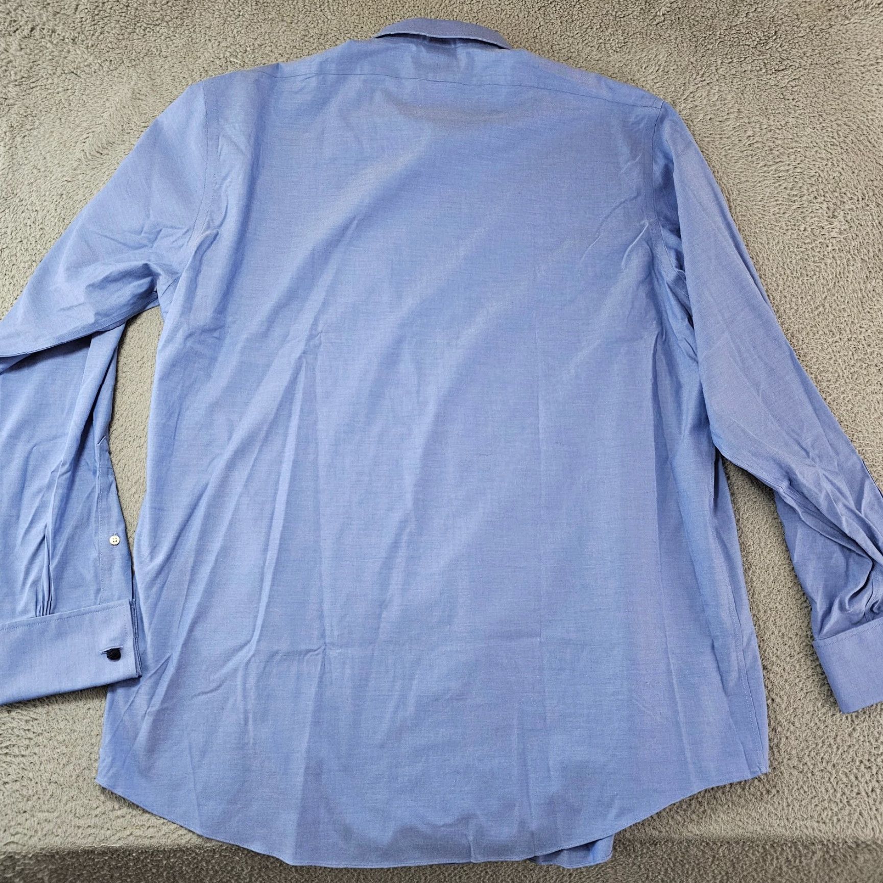 Brooks Brothers Brooks Brothers Dress Shirt Mens 17.5 38 Blue Madison Fit Supima Cotton Stretch Shirt Regular Blue Mens 17.5 Neck Size 17.5 French Cuff Size 48R - 6 Thumbnail