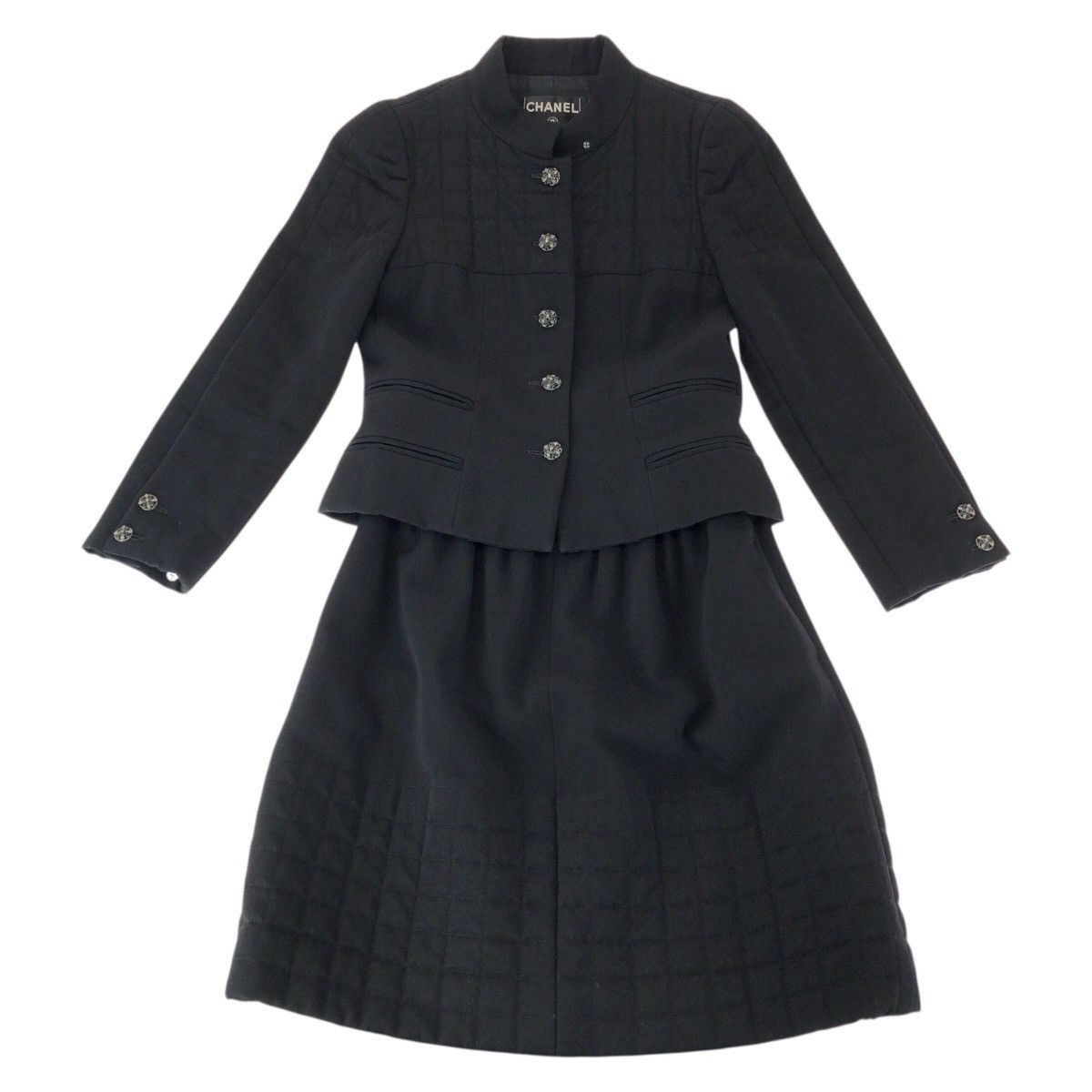 Chanel Chanel Chanel Wool Setup Textile Suits DUTY FREE for USA Size ONE SIZE - 1 Thumbnail