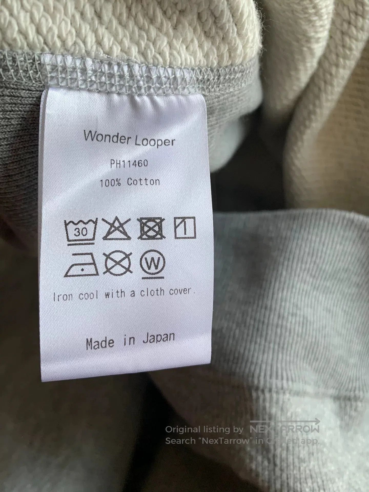 Wonderlooper heavyweight pullover hoodie in soft gray. Size US XXL / EU 58 / 5 - 7 Thumbnail