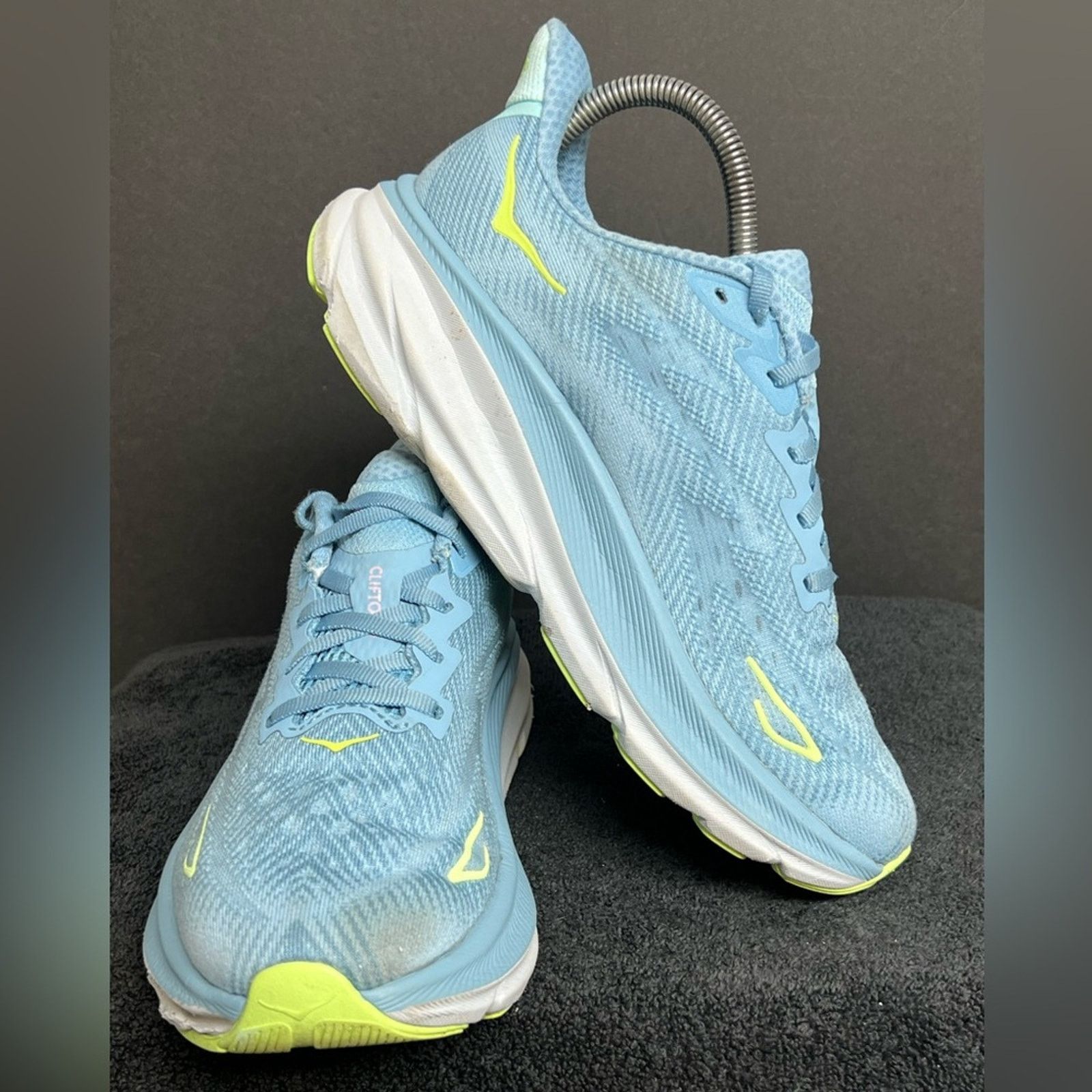 Hoka Hoka One One Womens Clifton 9 Blue Running Shoes Size 7.5 B Size US 7.5 / IT 37.5 - 4 Thumbnail