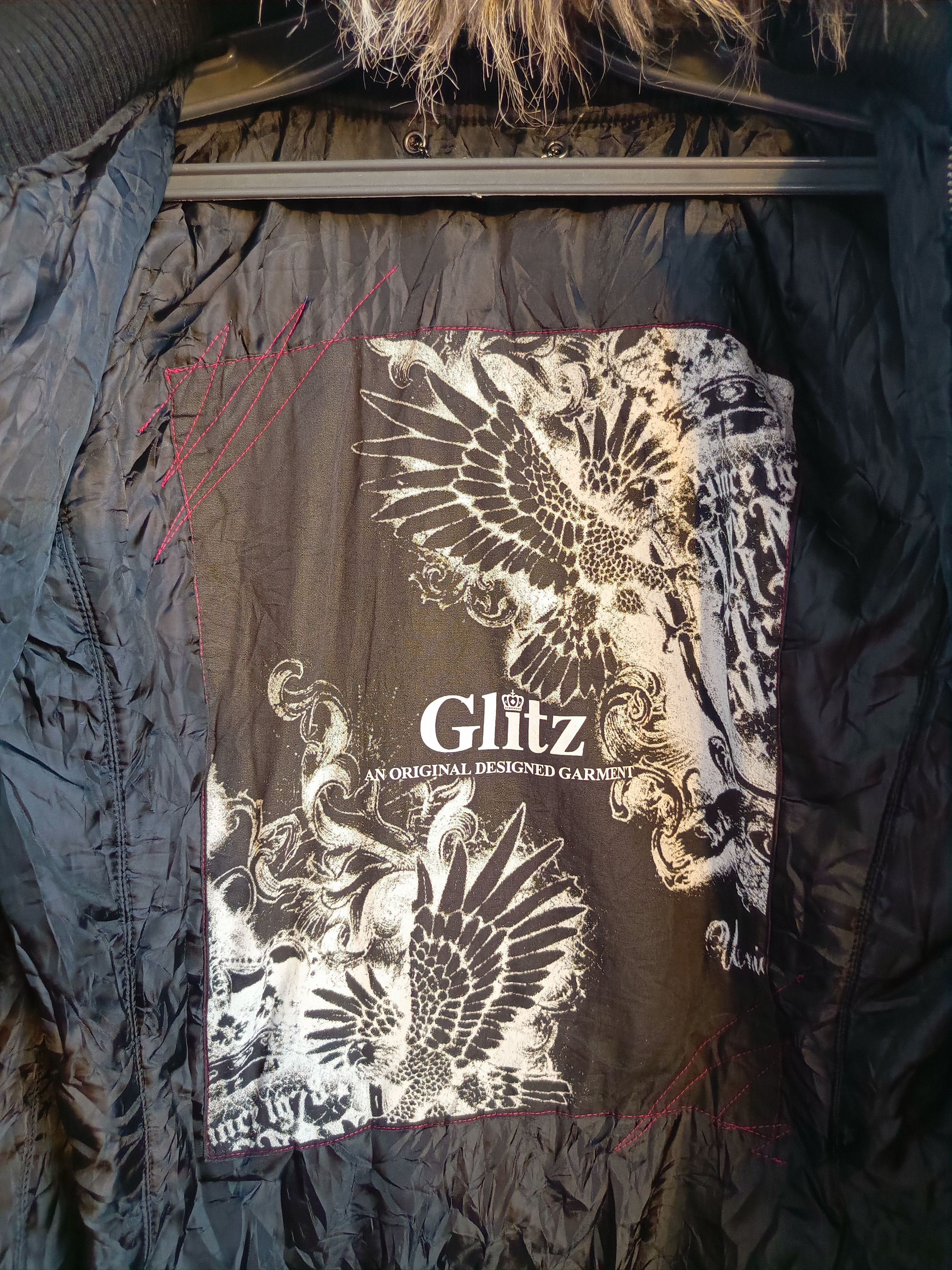 Yasuyuki Ishii Glitz LeatherxParachute BONDAGE FUR HOODED 2 ZIP GOTHIC PUNK Size US M / EU 48-50 / 2 - 18 Thumbnail