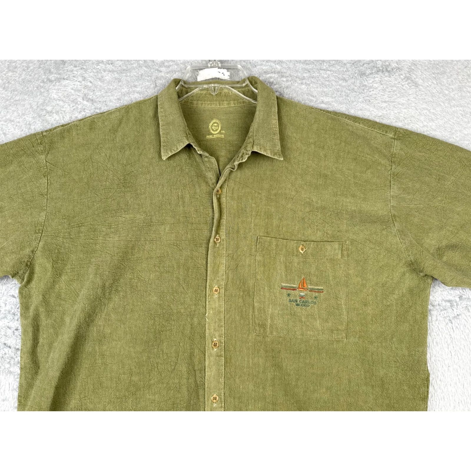 Vintage Miro Overseas Polo Shirt Men 2XL Green Cotton Knit Pocket Polo Shirt Men Green 2XL Oversized Casual Business Travel Golf Beach Outdoors Size US XXL / EU 58 / 5 - 6 Thumbnail
