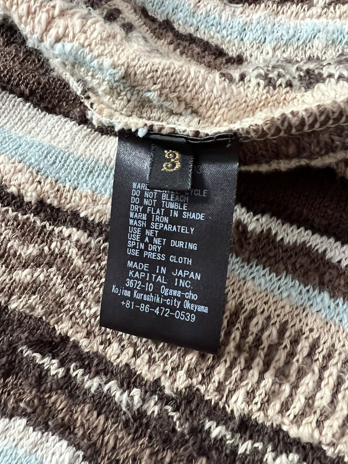 Kapital Kapital Men’s Cotton - Jacquard Open Knit Sweater Size US L / EU 52-54 / 3 - 7 Thumbnail