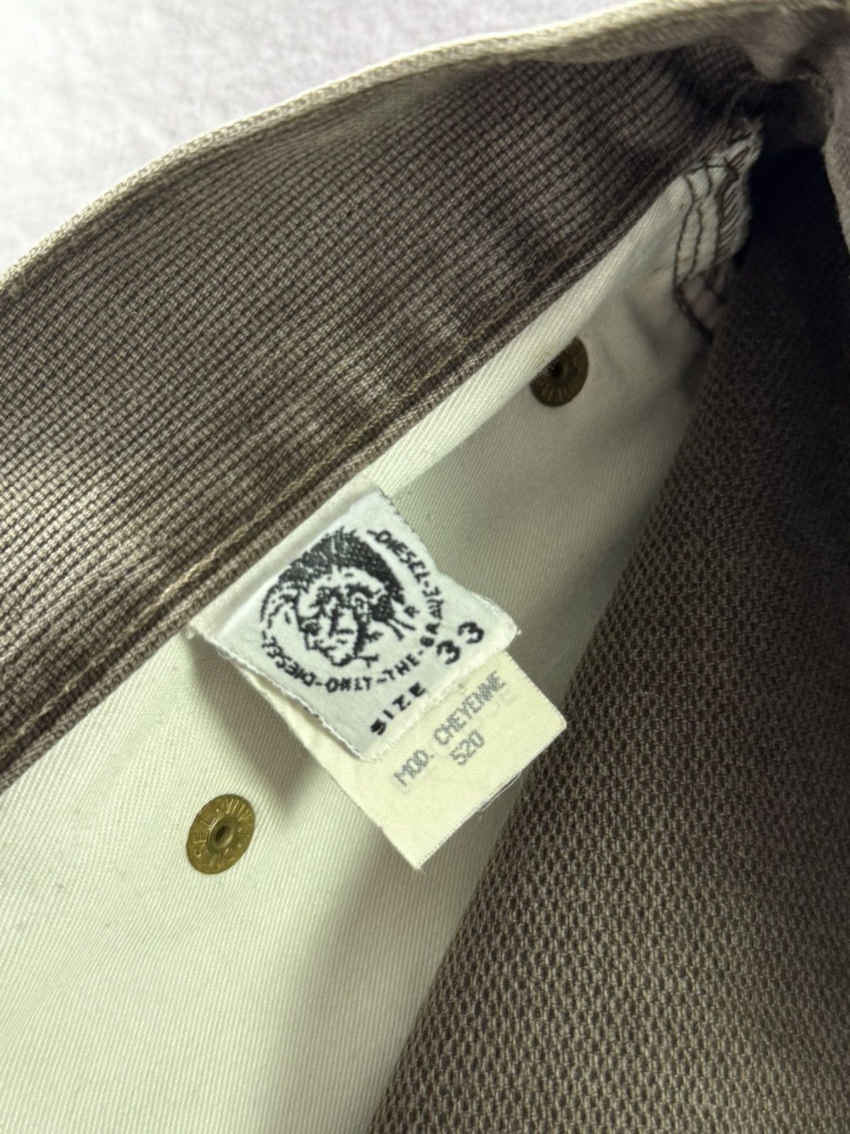 Diesel Diesel Retro Vibe Vintage Brown Stone Washed Pants Size US 33 - 10 Thumbnail
