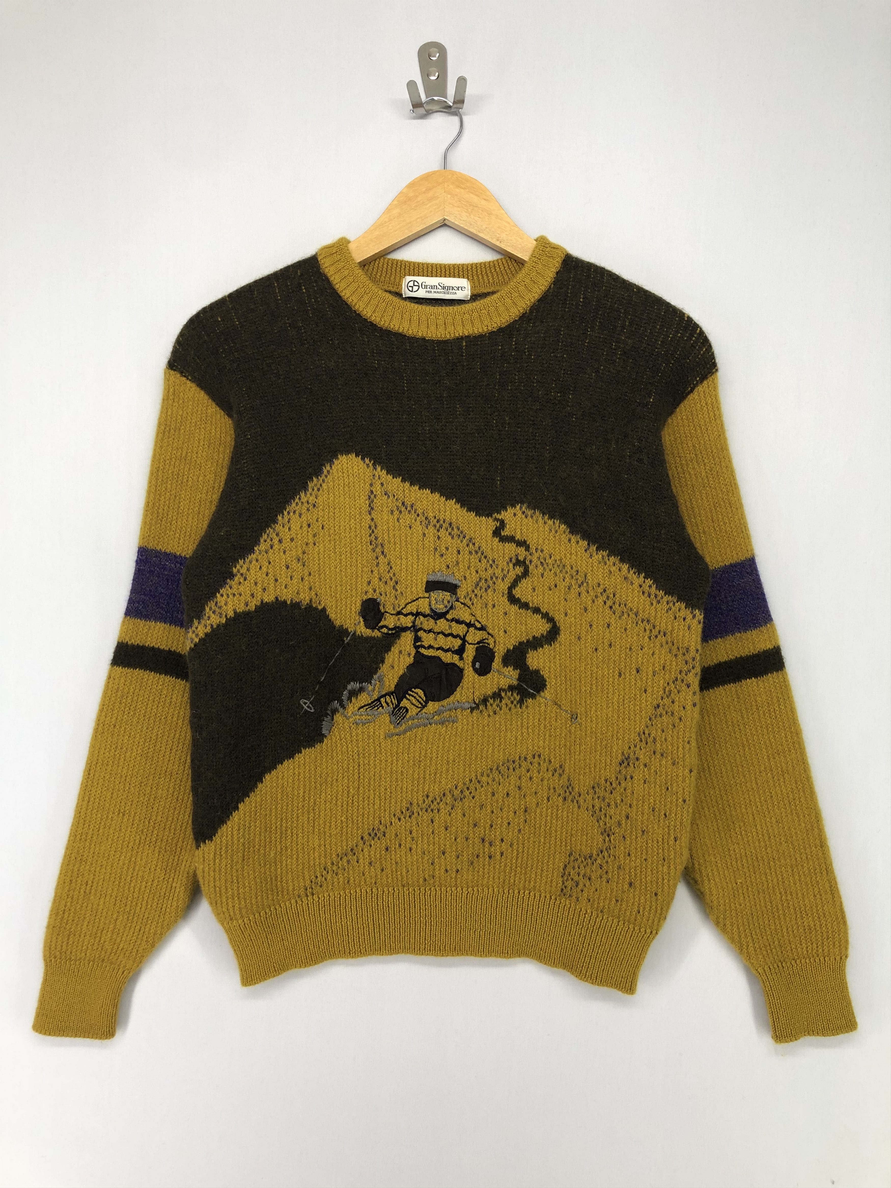 Vintage Vintage Gran Signore Wool Blend Knit Sweater Size US M / EU 48-50 / 2 - 1 Thumbnail