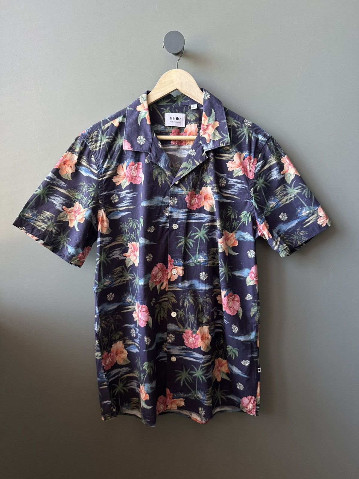NN07 NN 07 No Nationality Hawaiian Short Sleeve Shirt Size M Size US M / EU 48-50 / 2 - 1 Thumbnail
