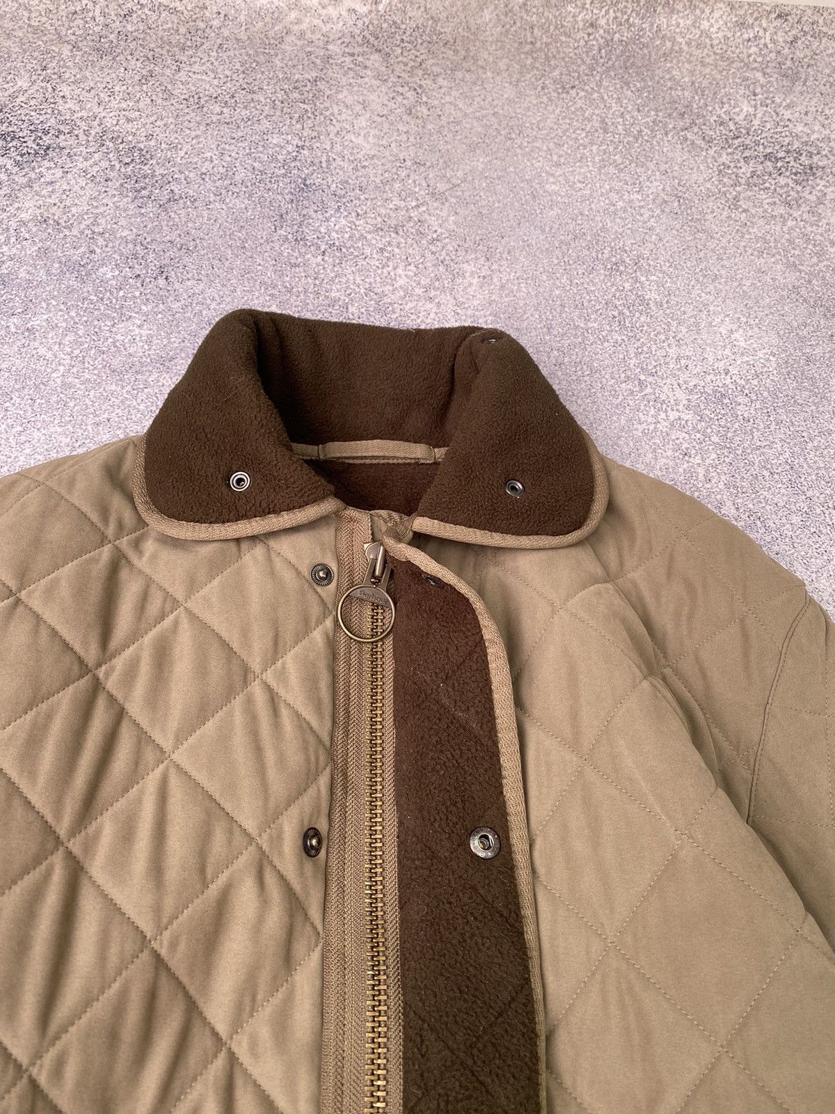 Barbour × Vintage Vintage Barbour Microfibre Polarquilt T Long Quilted Jacket Size US M / EU 48-50 / 2 - 9 Thumbnail