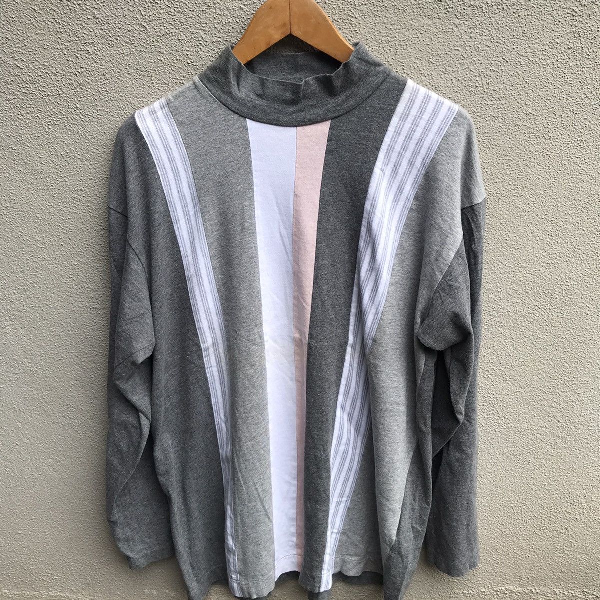 Comme des Garcons Homme COMME DES GARCONS patchwork turtleneck AD1992 Size US L / EU 52-54 / 3 - 2 Thumbnail