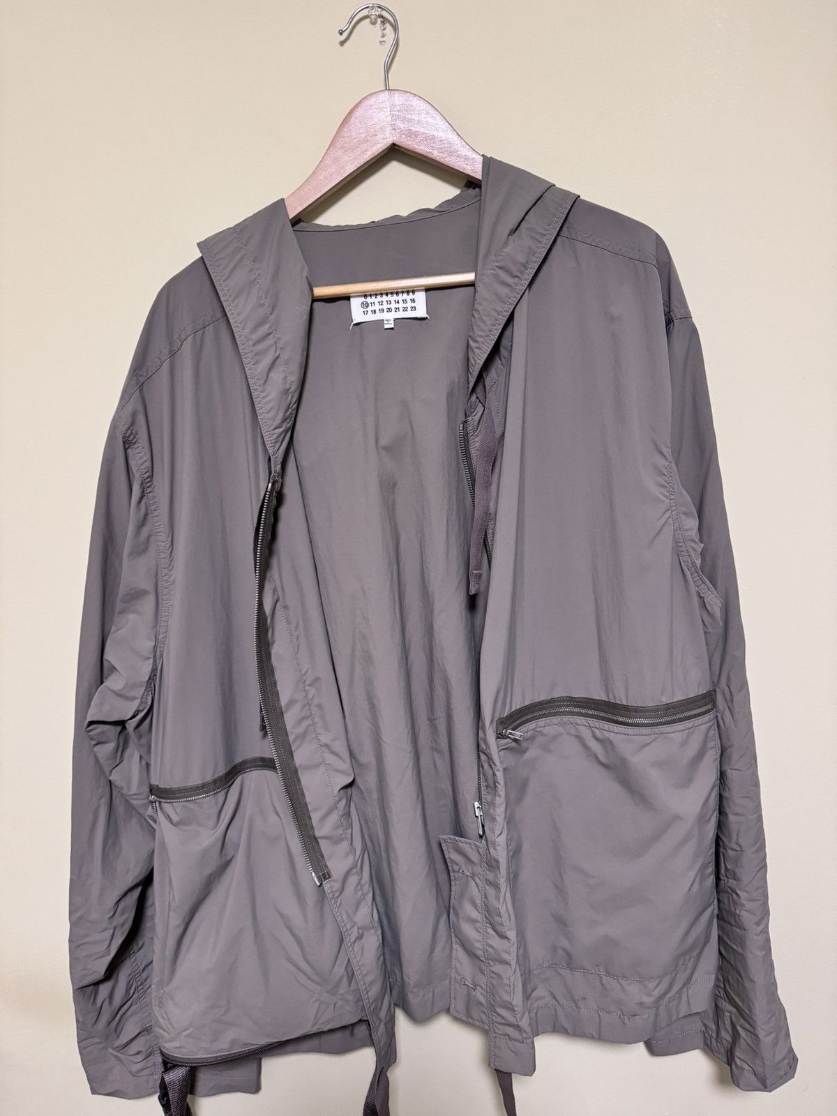 Maison Margiela Maison Margiela Taupe Recycled Nylon Sports Jacket Size US XL / EU 56 / 4 - 14 Thumbnail