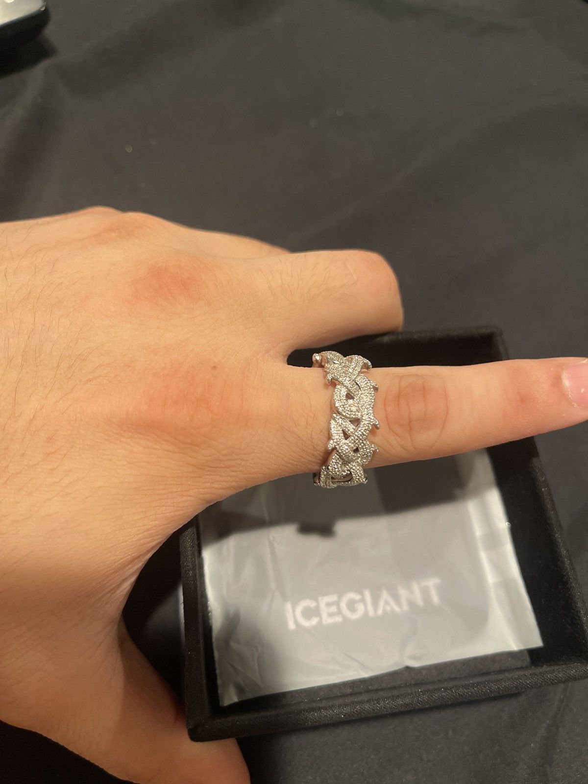 Other ICEGIANT MOISSANITE .925 STERLING SILVER CUBAN THORNS RING Size ONE SIZE - 1 Thumbnail