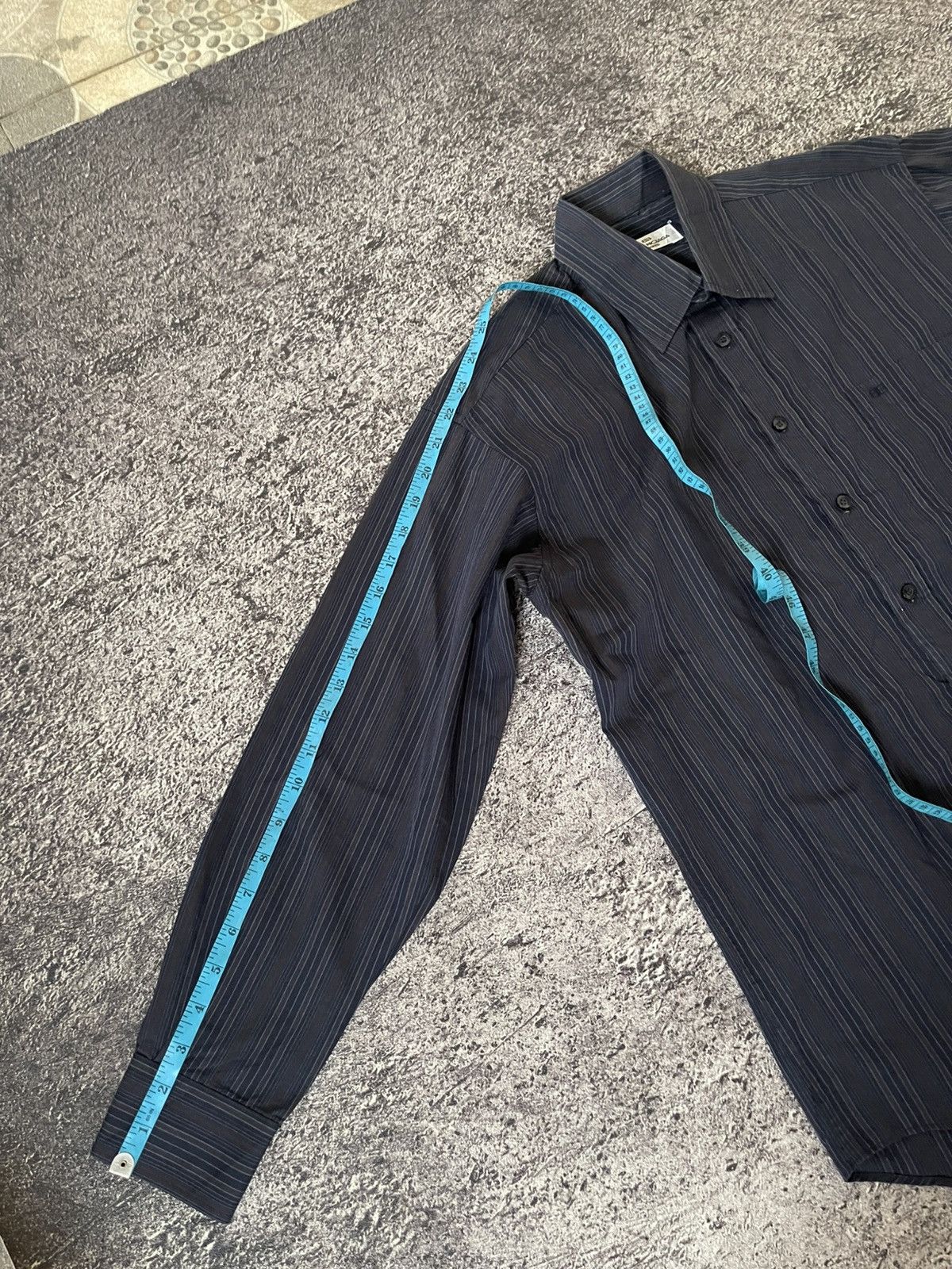 Balenciaga Vintage Balenciaga Striped Long shirt Size US L / EU 52-54 / 3 - 11 Thumbnail