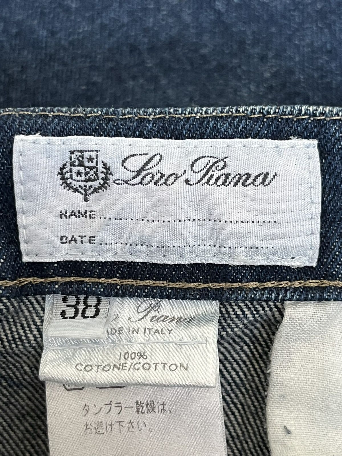Loro Piana Vintage Loro Piana Blue Denim Jeans Size US 36 / EU 52 - 10 Thumbnail