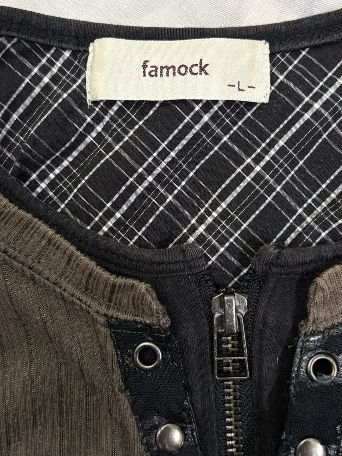 Vintage Vintage Japanese Brand Famock Ribbed Long Sleeve Henley Tees Size US M / EU 48-50 / 2 - 15 Thumbnail