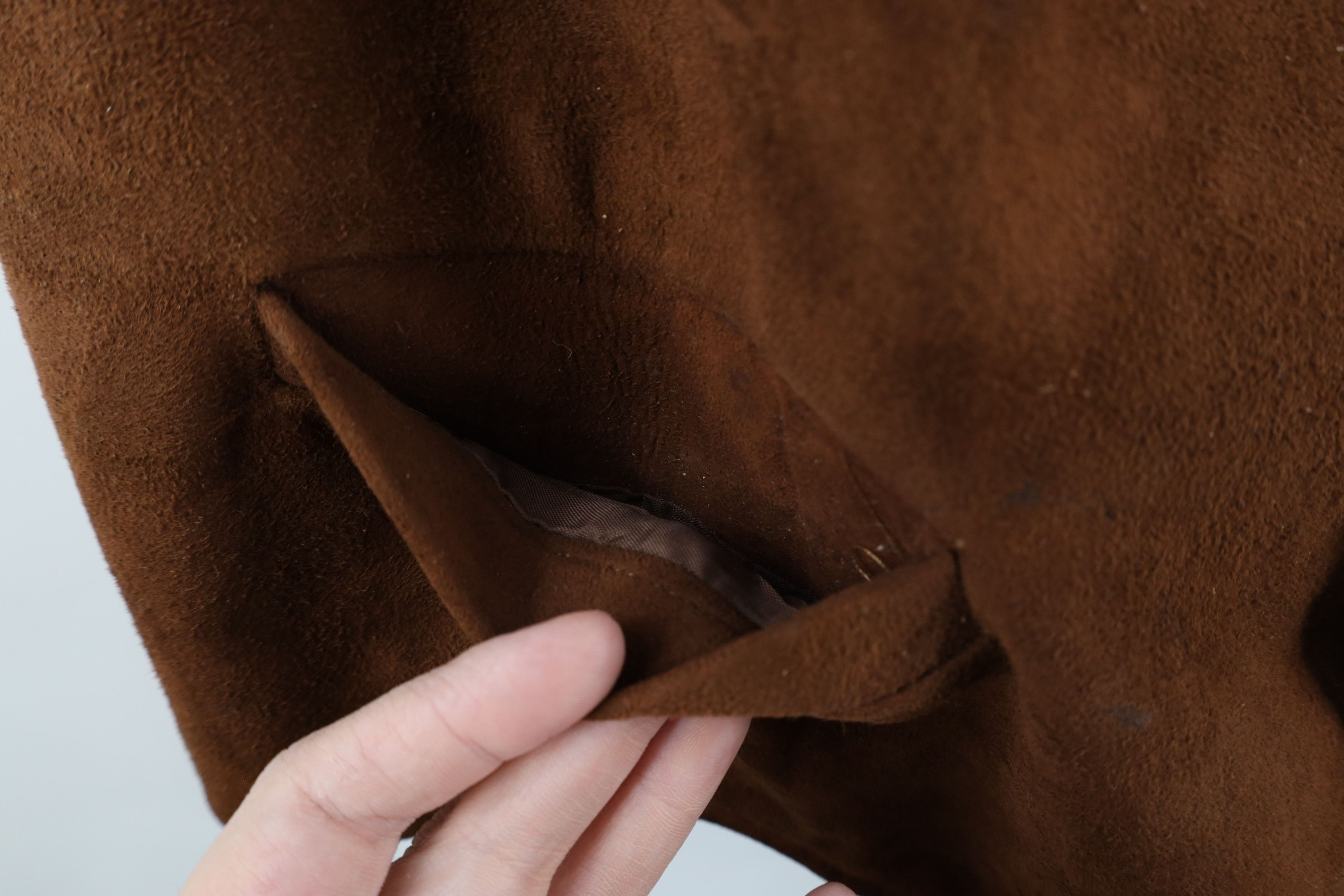 Lands' End × Vintage Vintage 90s Lands End Buckle Back Suede Leather Vest Jacket Size US XL / EU 56 / 4 - 9 Thumbnail