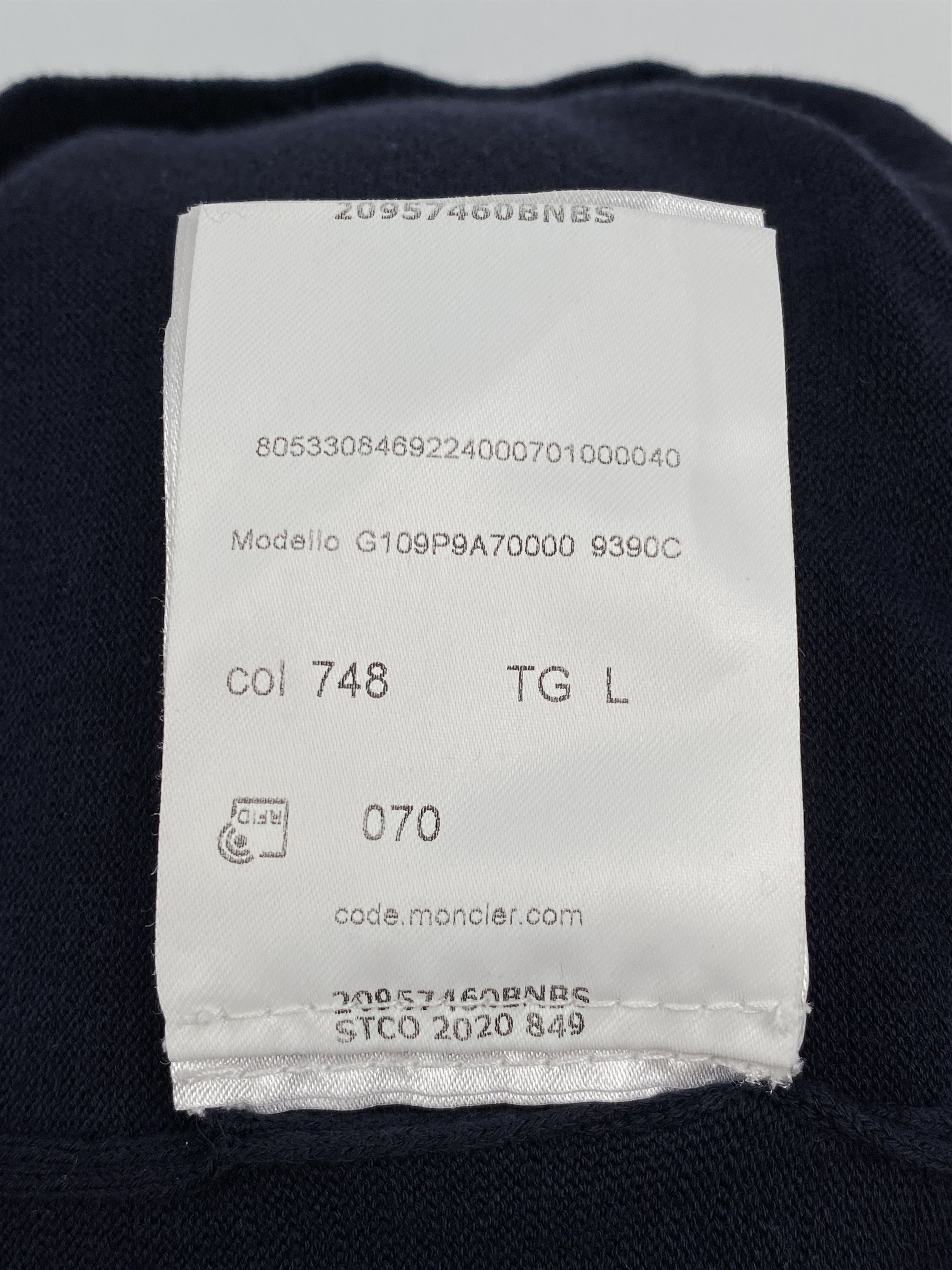 Moncler S/S 2021 Maglia Tricot Polo Shirt Size L / US 10 / IT 46 - 19 Thumbnail