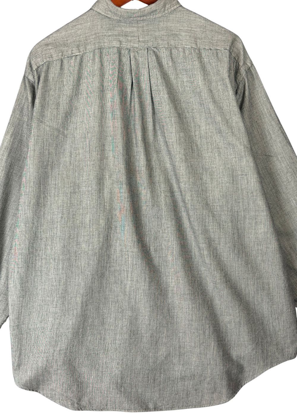 90s PRL Whitfield Cotton-Wool Workshirt-Micro-Check image 6