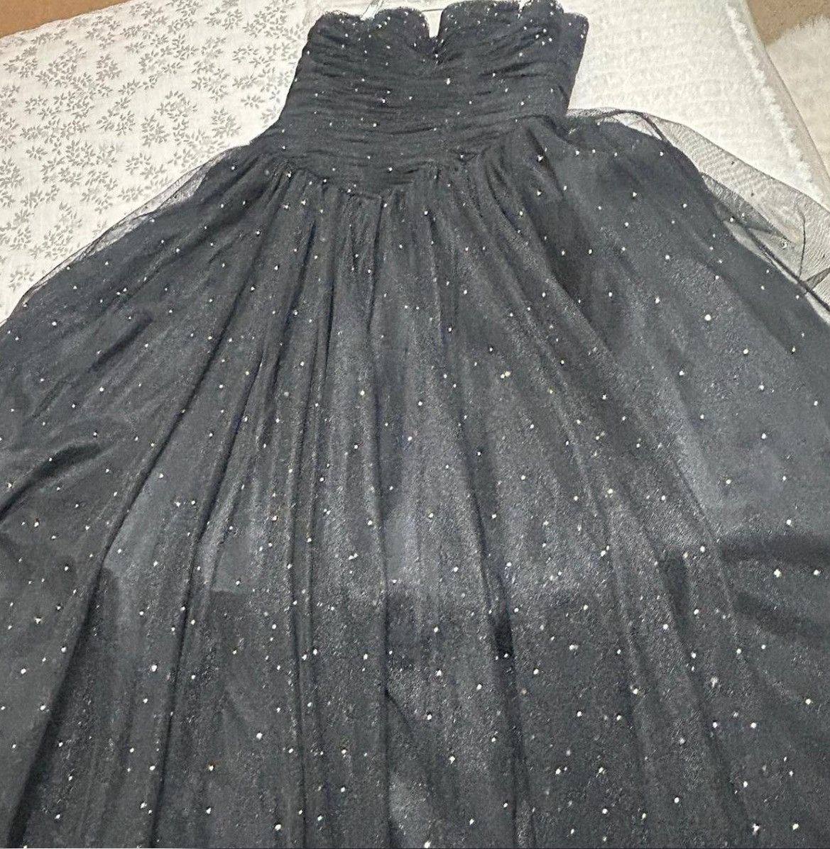 Other Ballgown sparkly black dress Size XS / US 0-2 / IT 36-38 - 2 Thumbnail