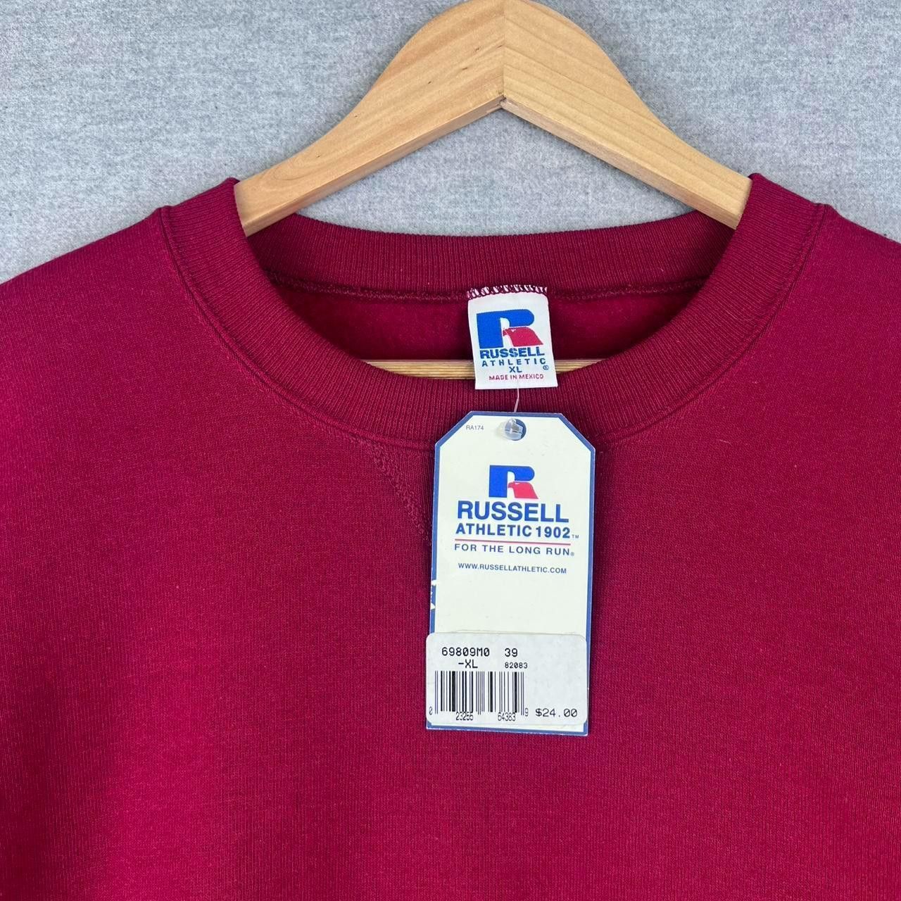 Russell Athletic vintage 90s y2k russell atheltic crewneck red nwt XL Size US XL / EU 56 / 4 - 2 Thumbnail