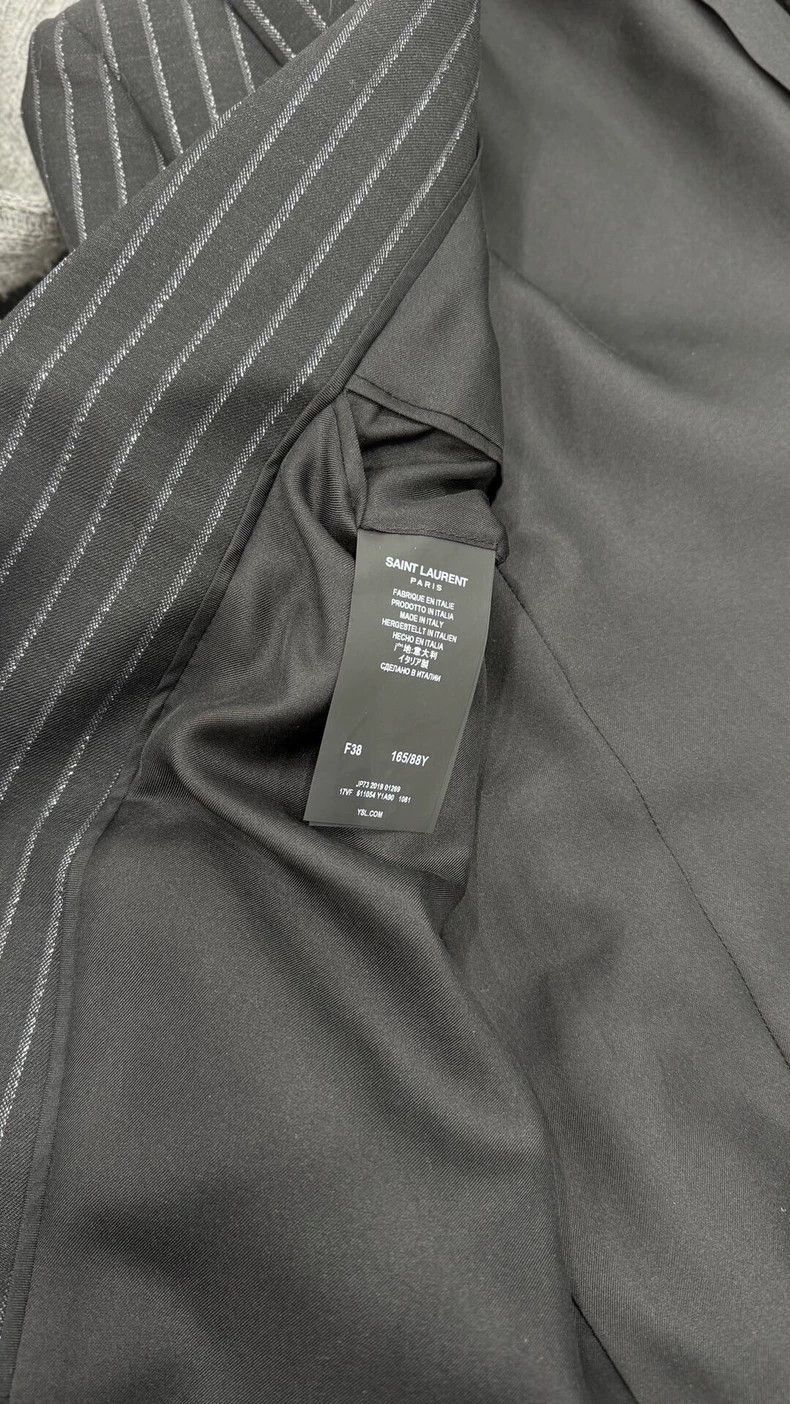 Saint Laurent Paris Saint Laurent Pinstripe Wool Blazer-2506 Size US M / EU 48-50 / 2 - 3 Thumbnail