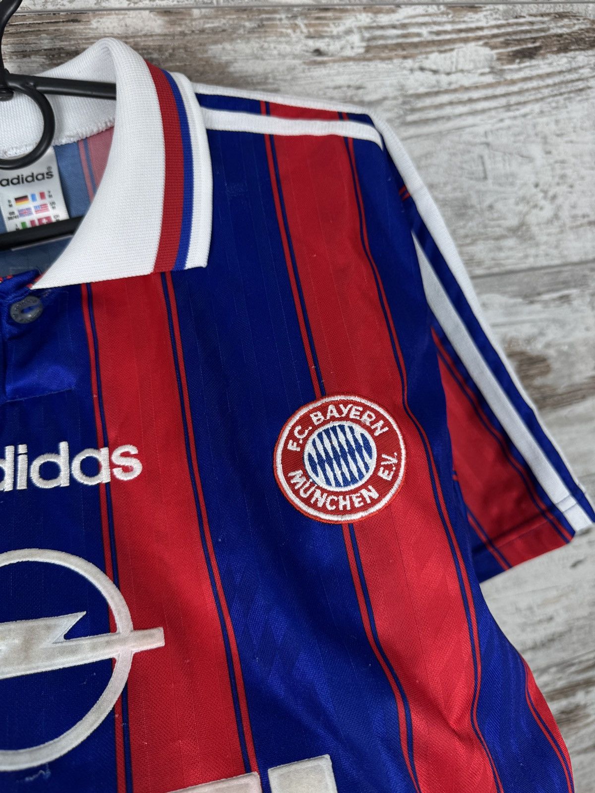Adidas Mens Vintage Adidas Opel FC Bayern Munich Matthäus T-shirt Size US M / EU 48-50 / 2 - 9 Thumbnail