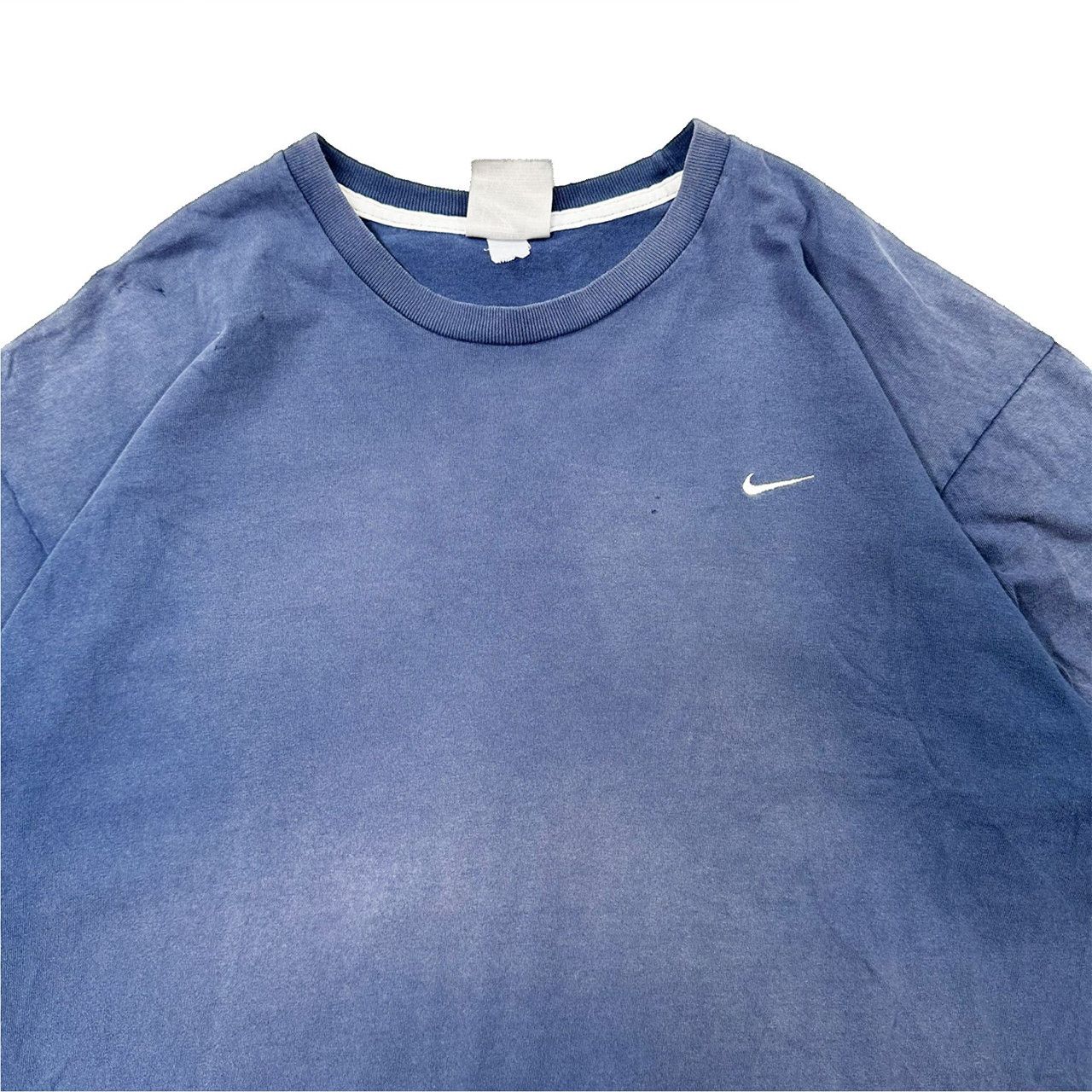 Vintage Vintage 00s Grey Tag Blue Nike Swoosh T Shirt Size US XL / EU 56 / 4 - 2 Thumbnail