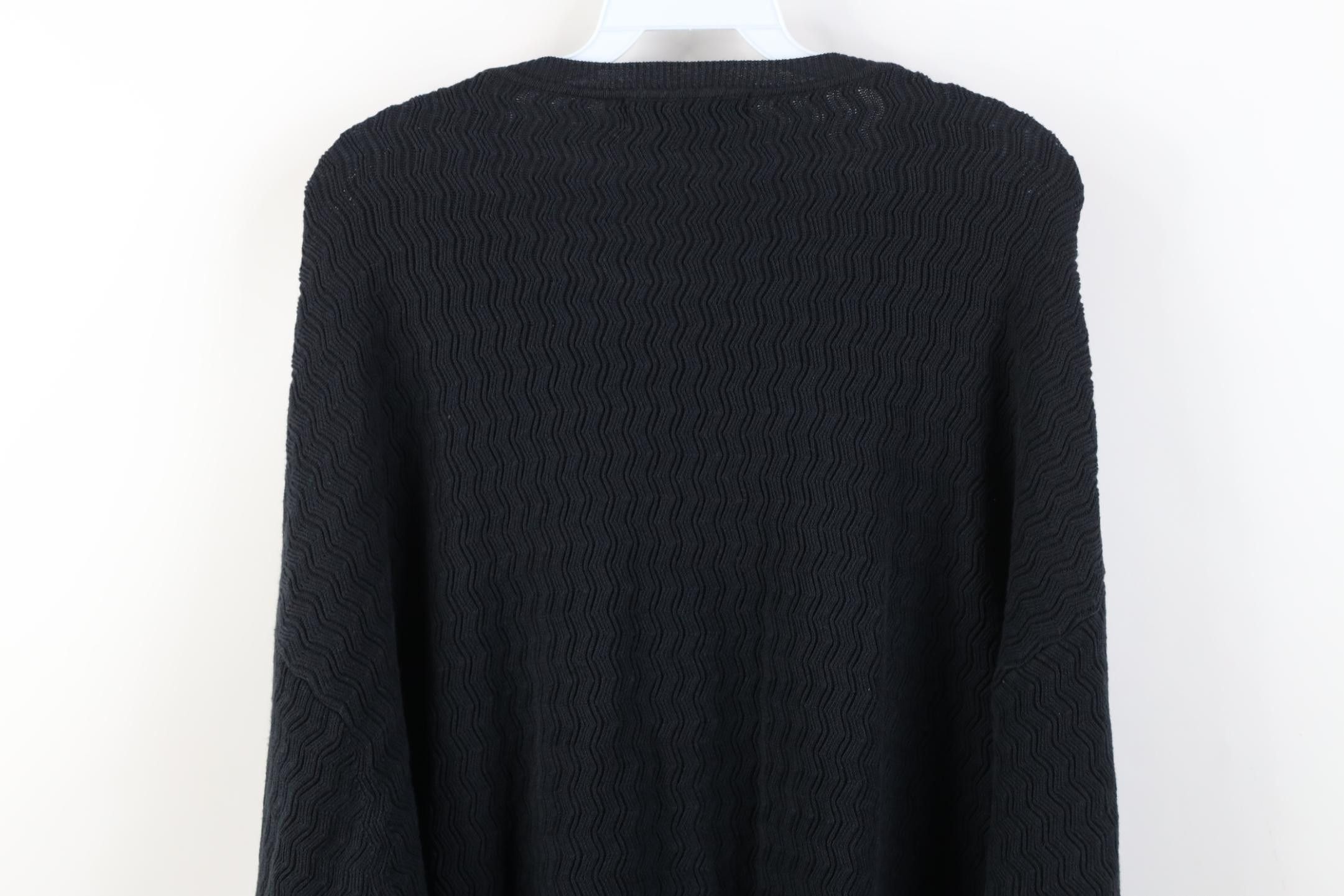 Vintage Vintage 90s Streetwear Blend Zig Zag Knit Crewneck Sweater Size US XXL / EU 58 / 5 - 11 Thumbnail