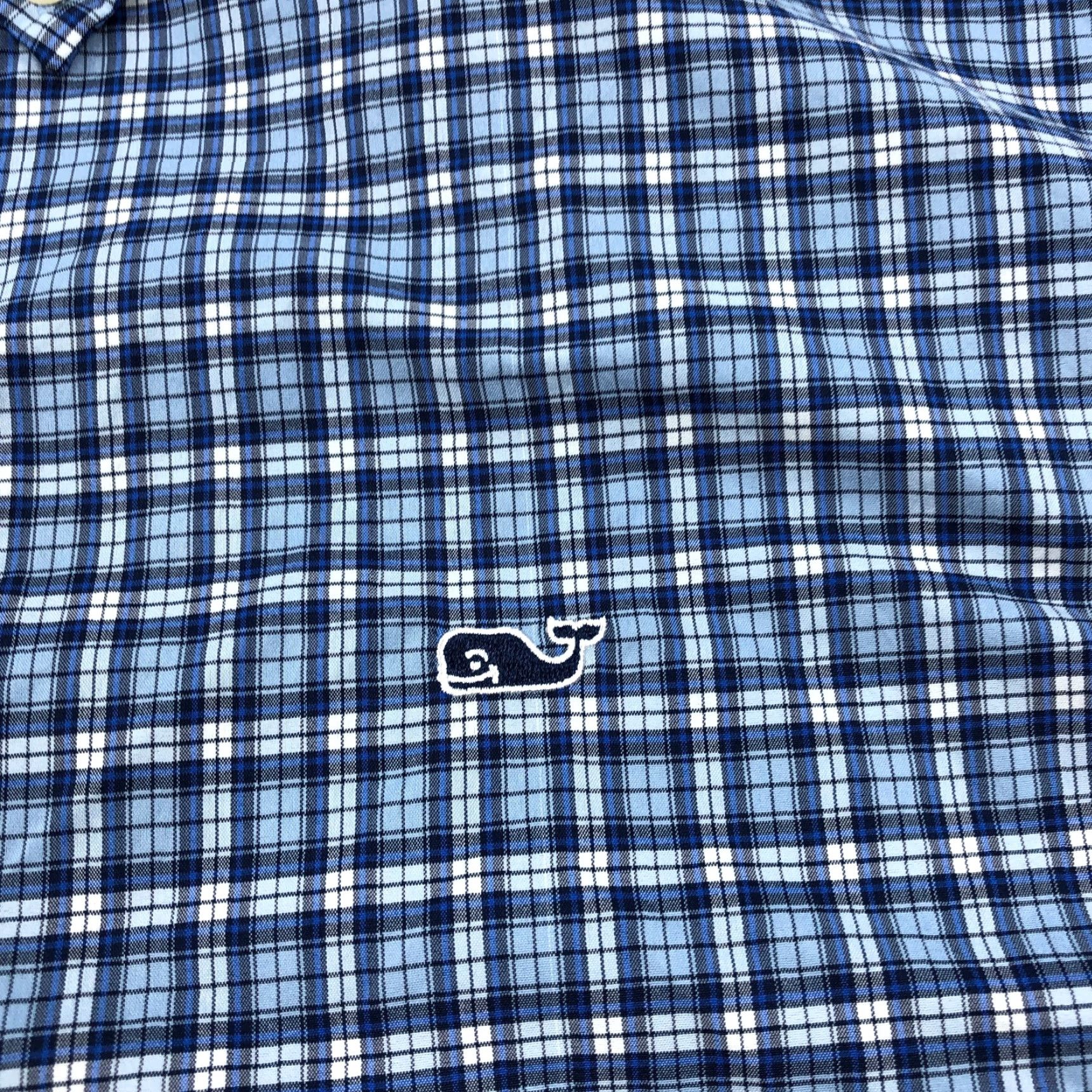 Vineyard Vines Vineyard Vines Shirt Men 2XL Blue Check Long Sleeve Button-Down Nylon Spandex Classic Size US XXL / EU 58 / 5 - 4 Thumbnail
