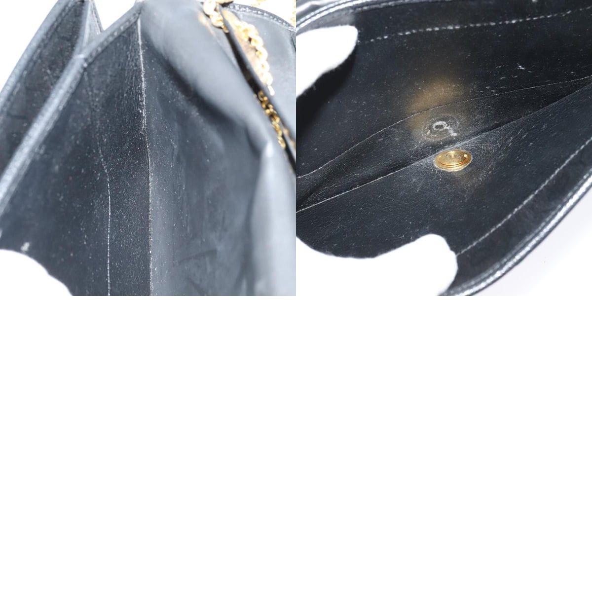 Dior DIOR Chain Shoulder Bag Leather Navy Gold Size ONE SIZE - 12 Thumbnail