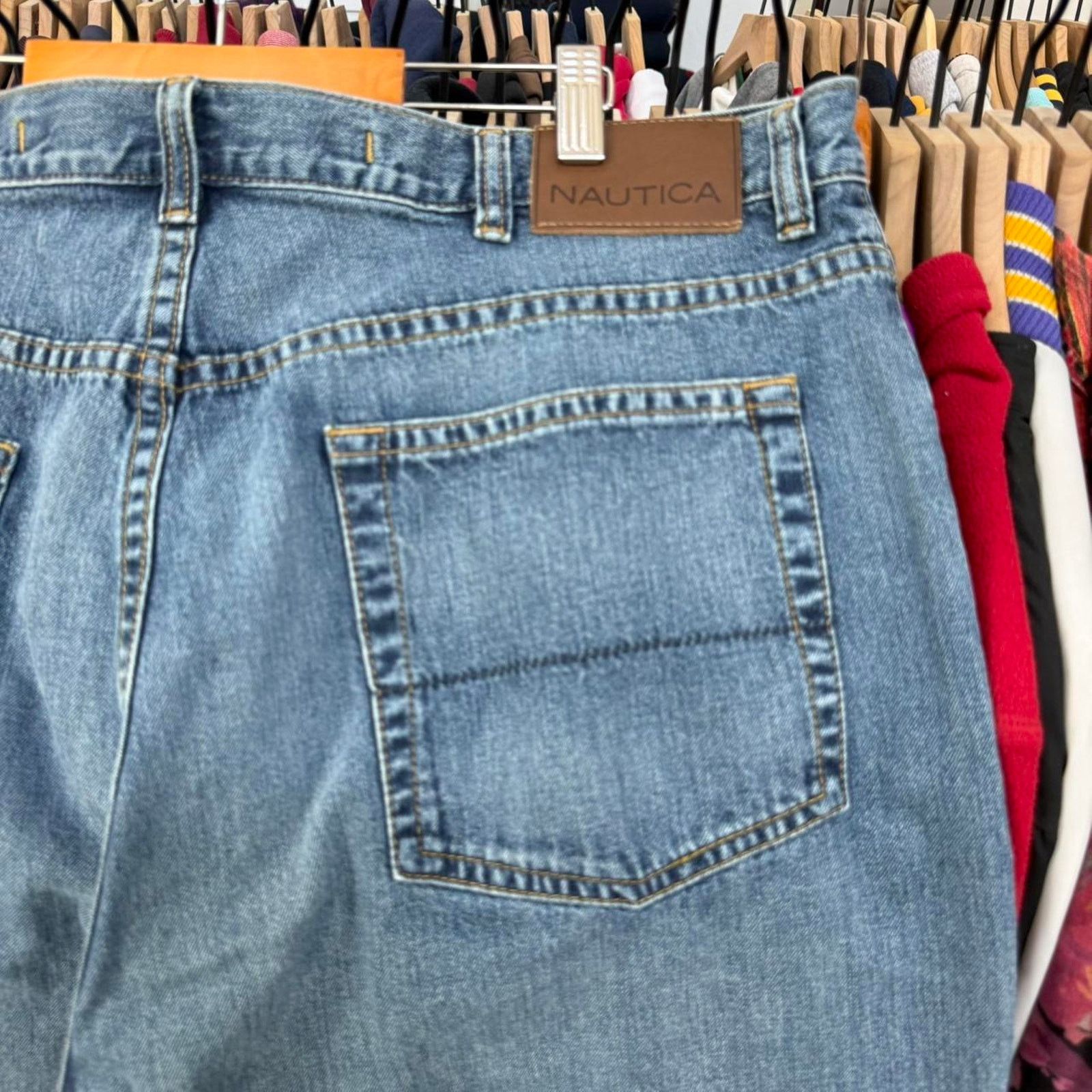 Nautica Vintage Y2K Baggy Nautica Fade Denim Jeans With Perfect Fade Size US 39 - 8 Thumbnail